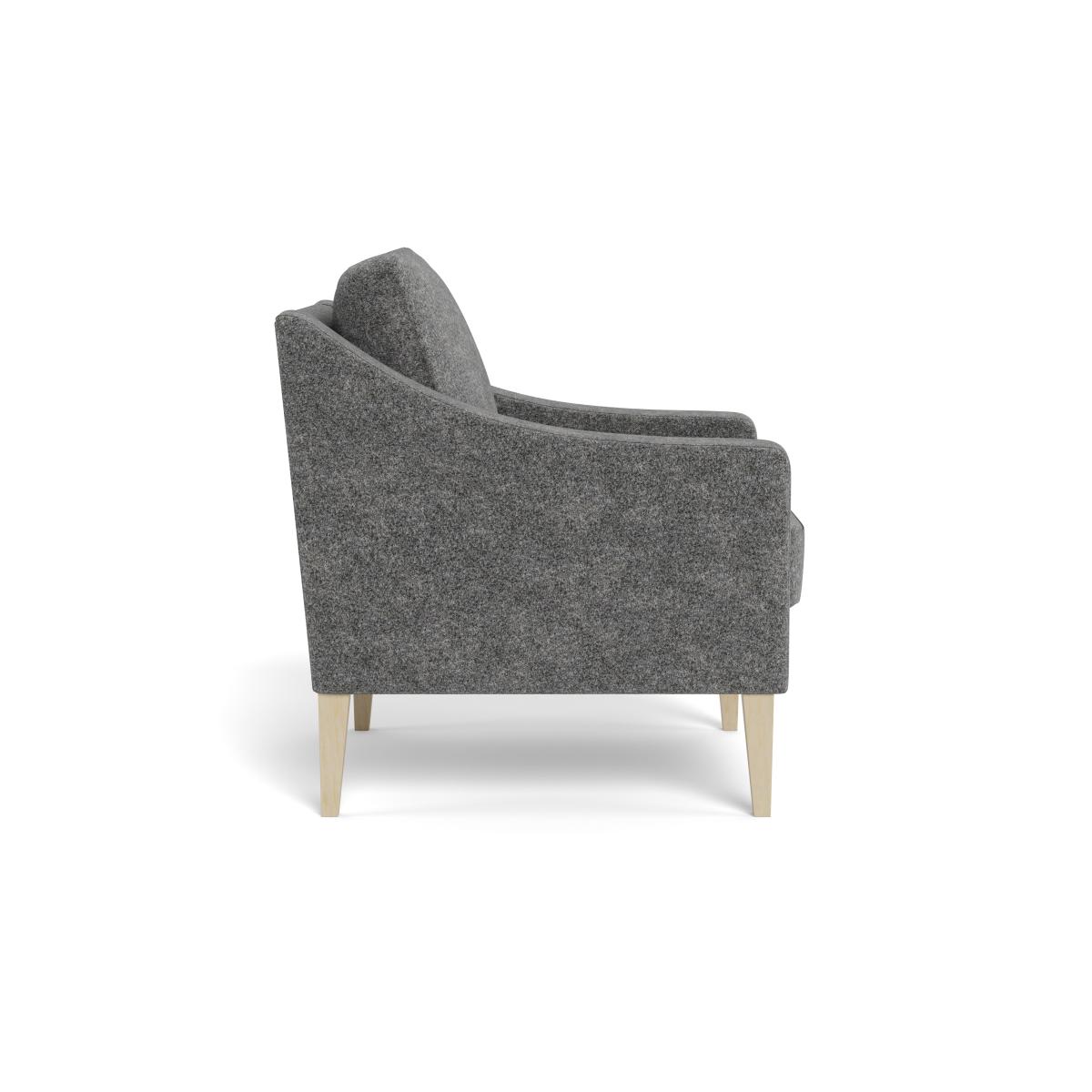 Heal's Richmond Armchair Melton Wool Shale BLACK – image 4