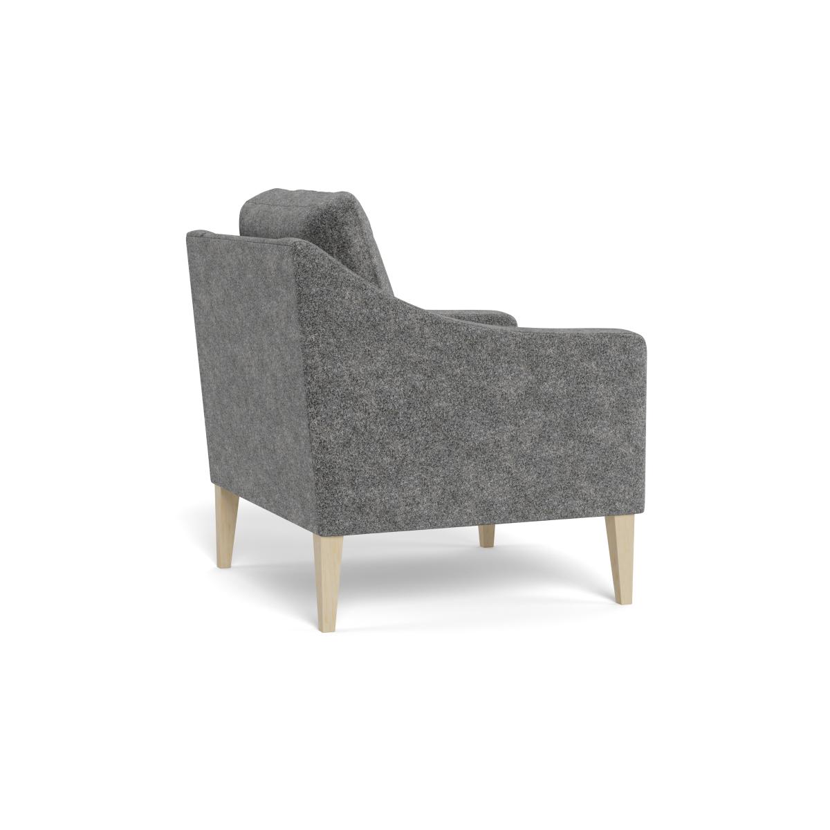 Heal's Richmond Armchair Melton Wool Shale BLACK – image 5