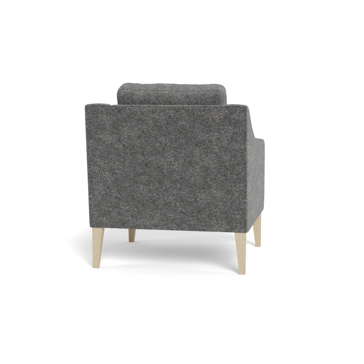 Heal's Richmond Armchair Melton Wool Shale BLACK – image 6