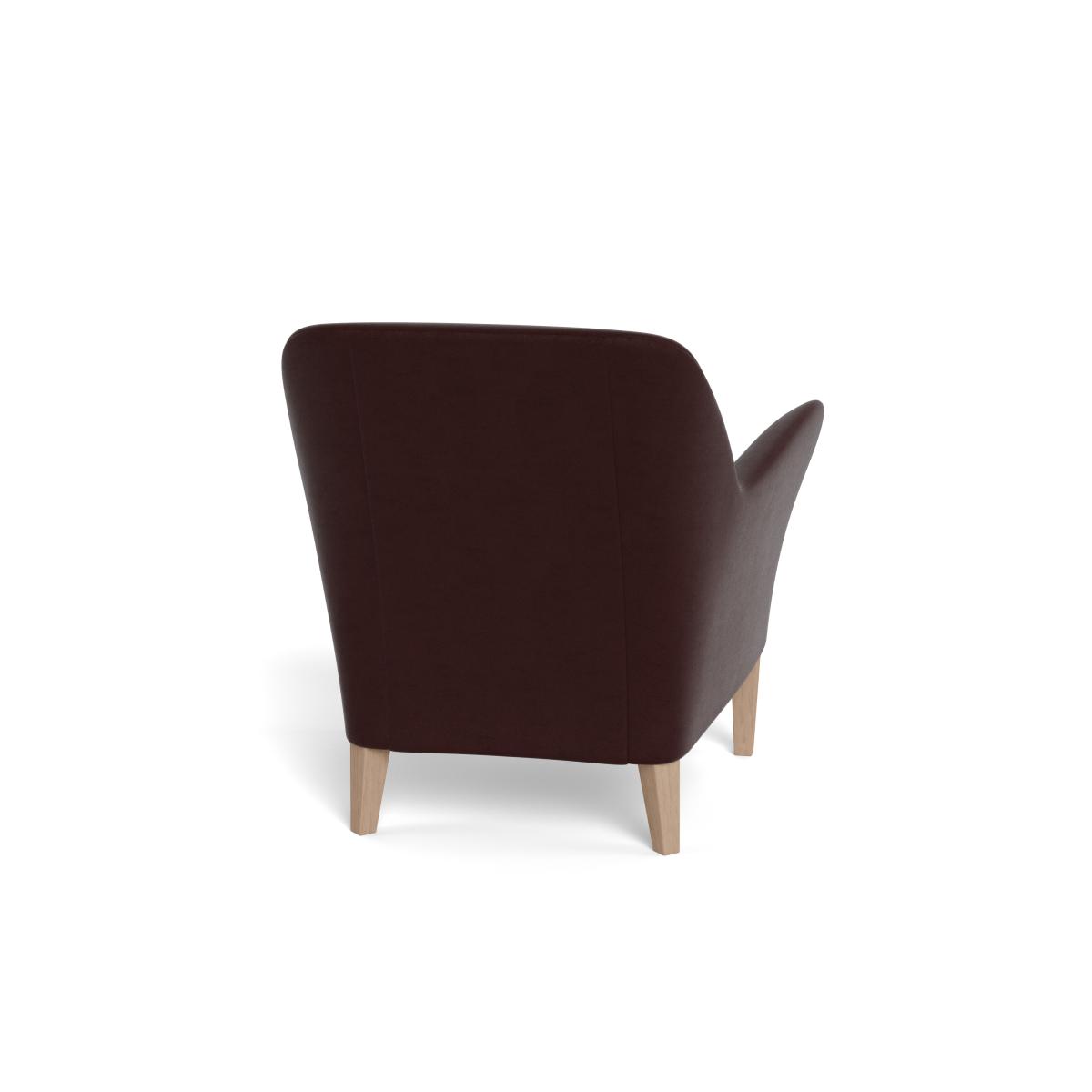 Heal's Wallis Armchair Smart Luxe Velvet Acorn Stained Oak Feet – image 6