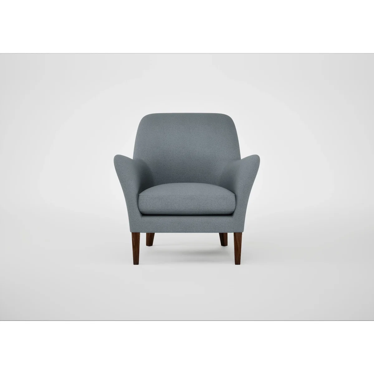 Heal's Wallis Armchair Smart Luxe Velvet Tawny Natural Feet – image 6