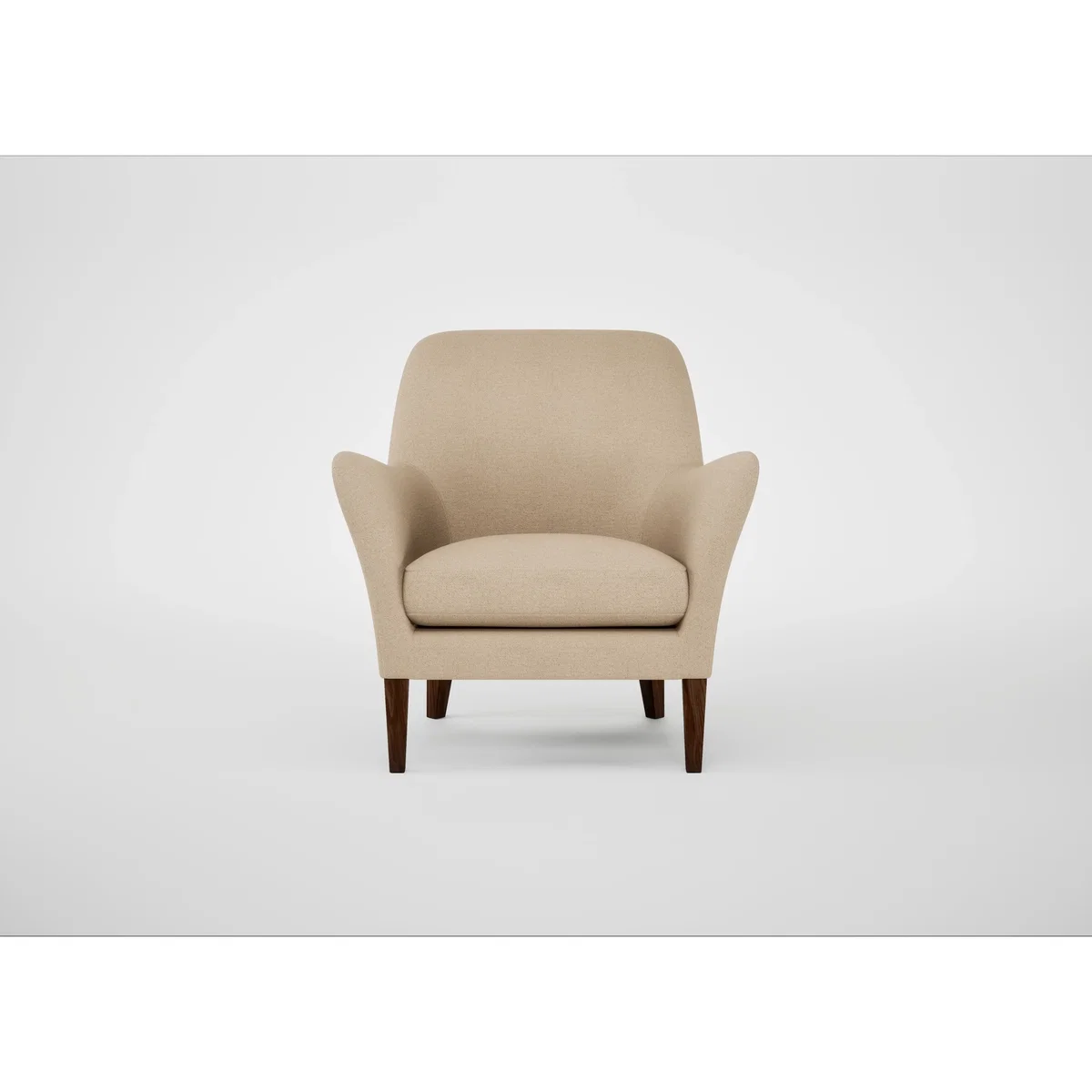 Heal's Wallis Armchair Smart Luxe Velvet Tawny Natural Feet – image 7