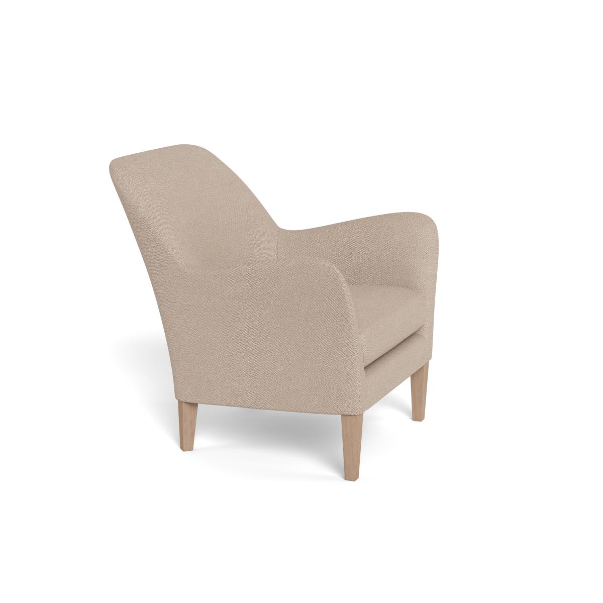 Heal's Wallis Armchair Boucle Tweed Pearl Black Feet – image 2