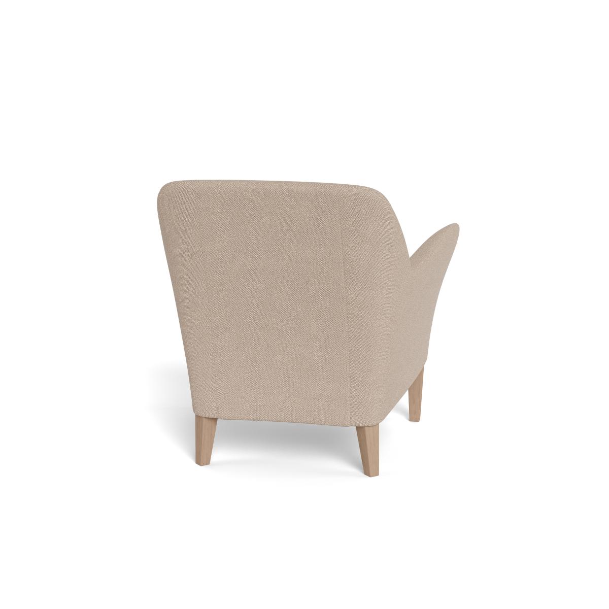 Heal's Wallis Armchair Boucle Tweed Pearl Black Feet – image 5