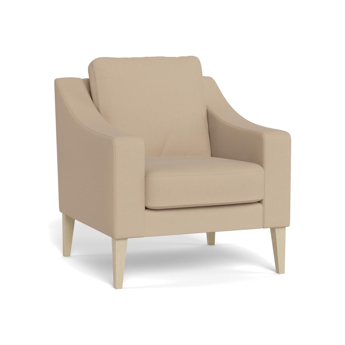 Heal's Richmond Armchair Capelo Linen-Cotton Bamboo Black Beech Feet – image 1