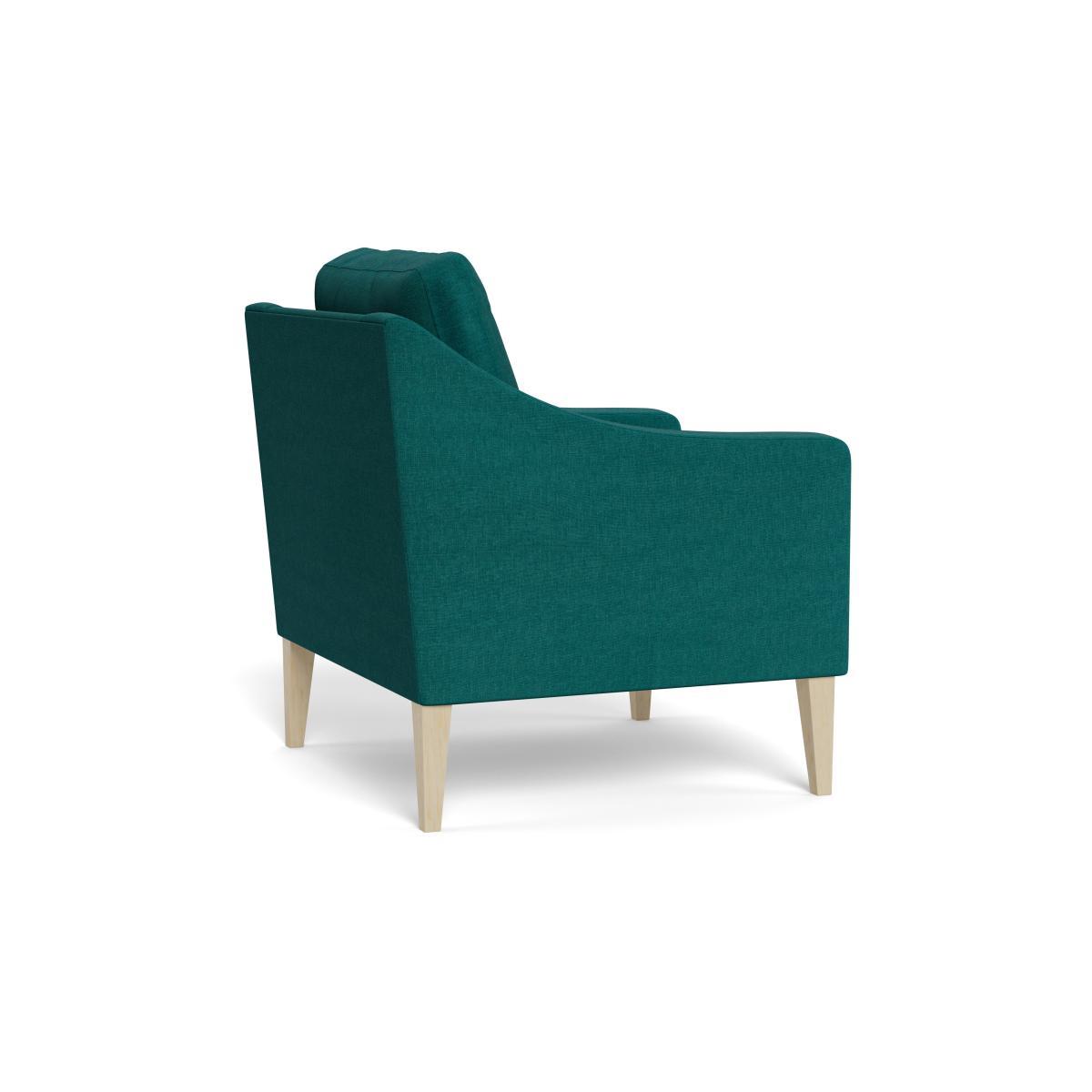 Heal's Richmond Armchair Brushed Cotton Pine Black Feet - Heal's UK Furniture – image 4