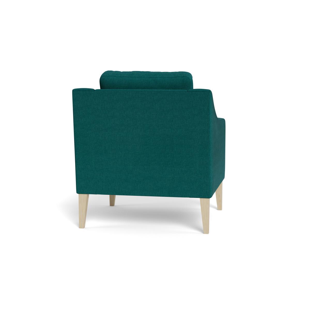 Heal's Richmond Armchair Brushed Cotton Pine Black Feet - Heal's UK Furniture – image 5