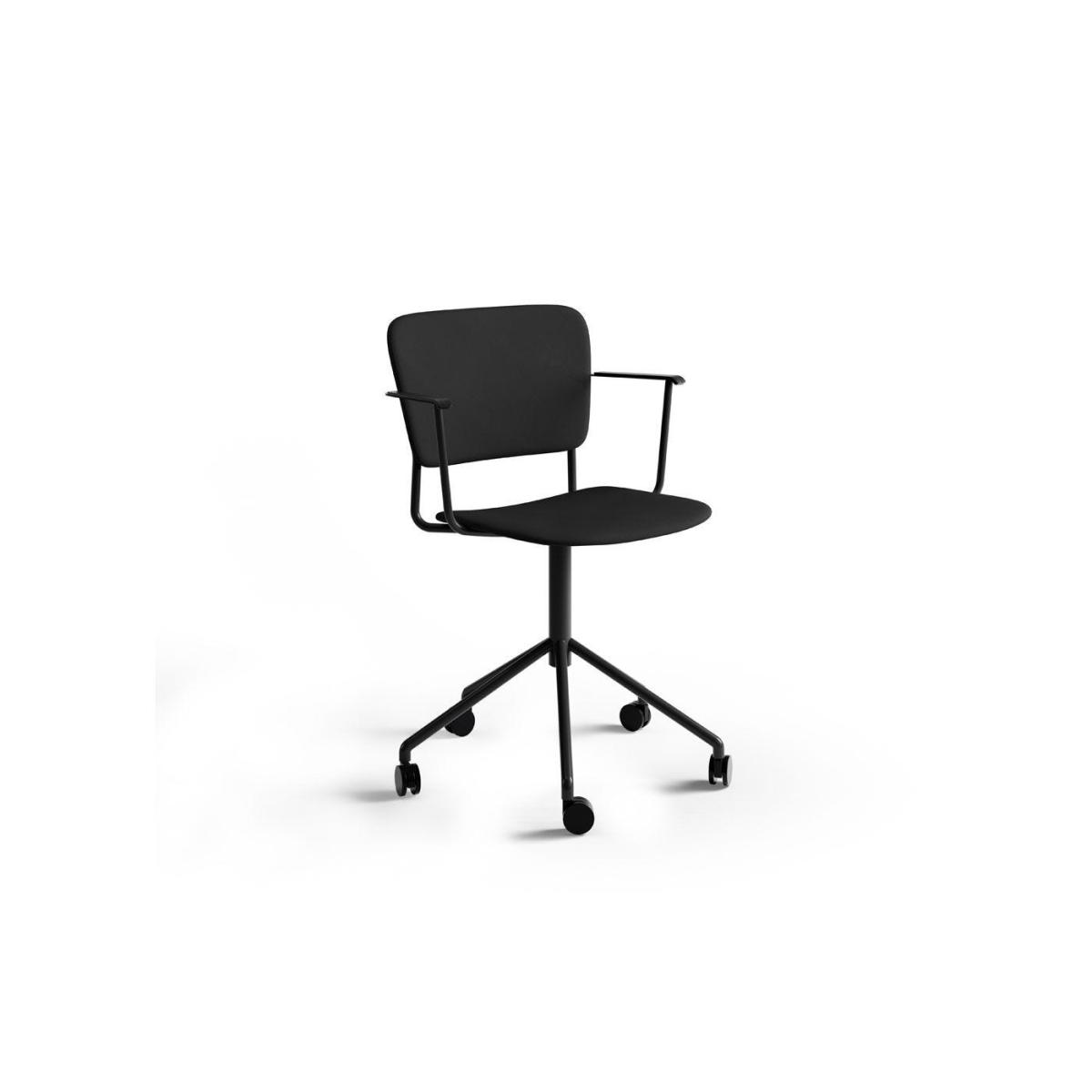 Fogia Mono Swivel Armchair Elmosoft Black Leather - Heal's UK Furniture – image 2