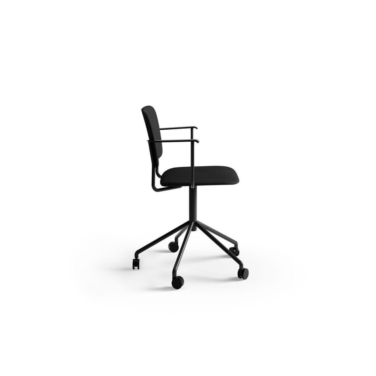 Fogia Mono Swivel Armchair Elmosoft Black Leather - Heal's UK Furniture – image 4