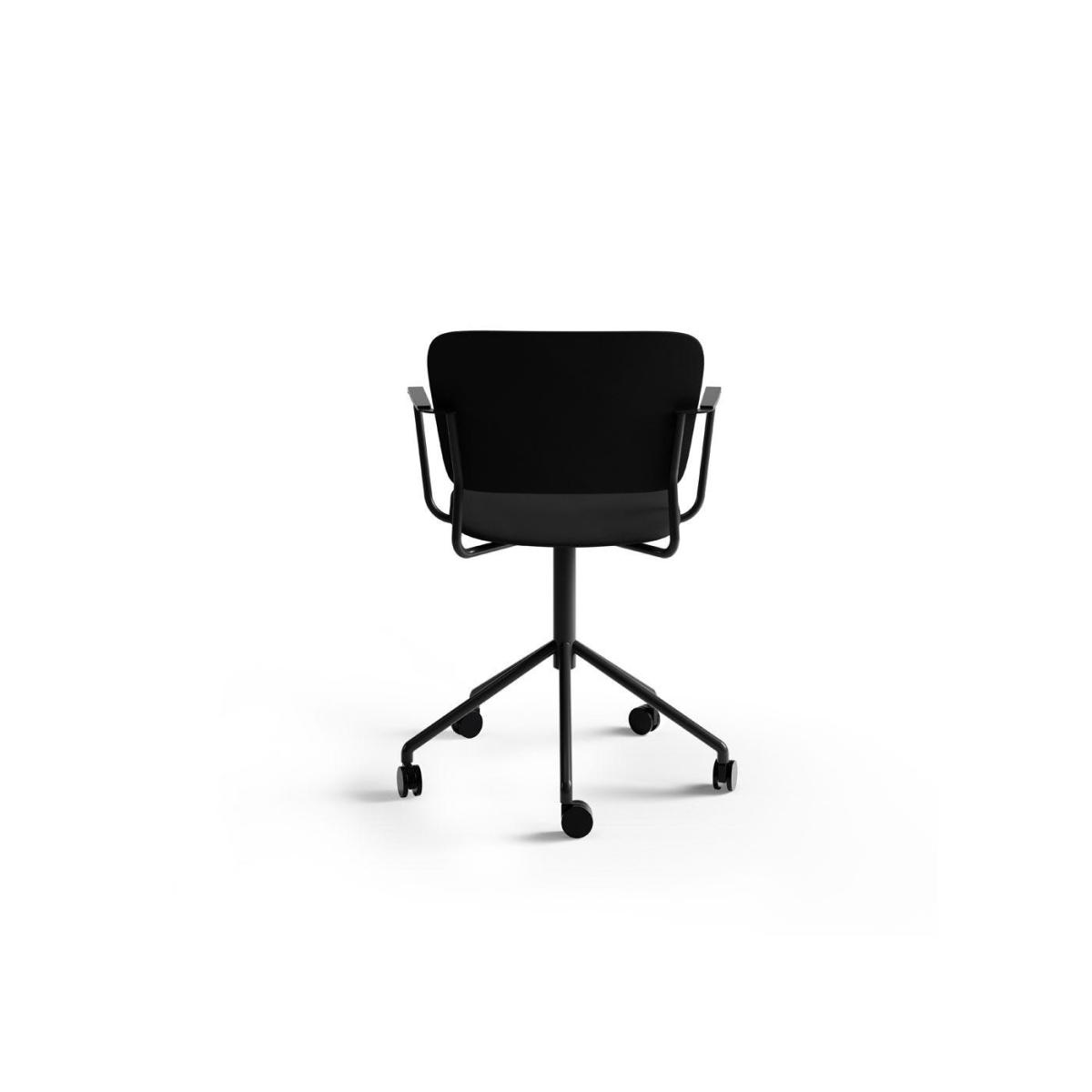 Fogia Mono Swivel Armchair Elmosoft Black Leather - Heal's UK Furniture – image 5
