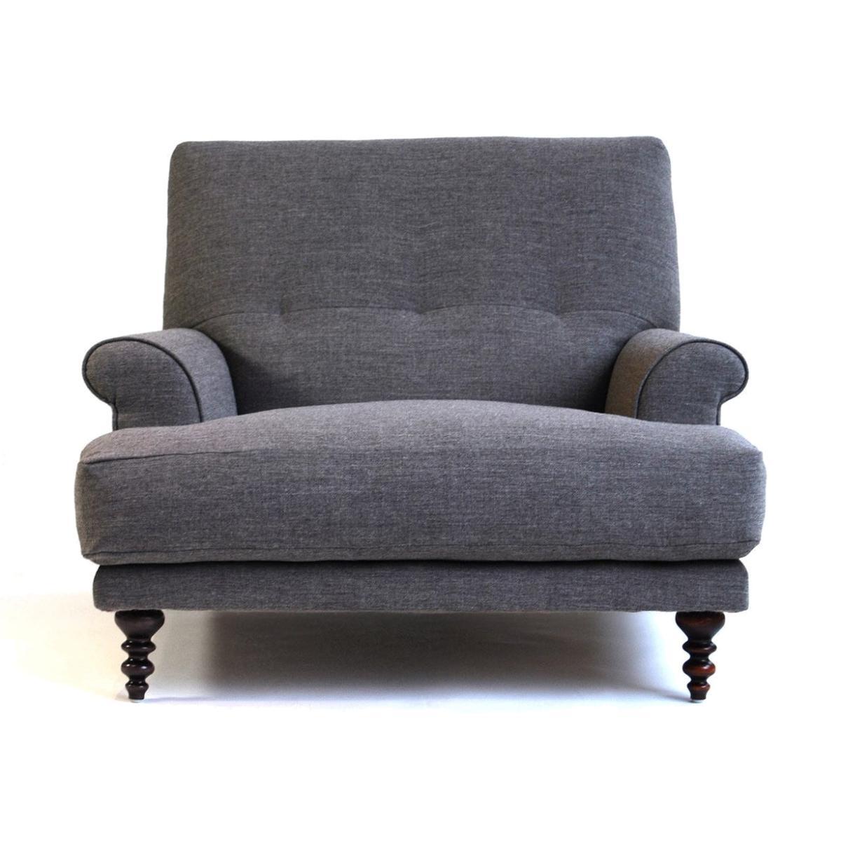 Heal's Oscar Informal Armchair Kvadrat Molly 170 Walnut Feet - Heal's UK Furniture – image 1