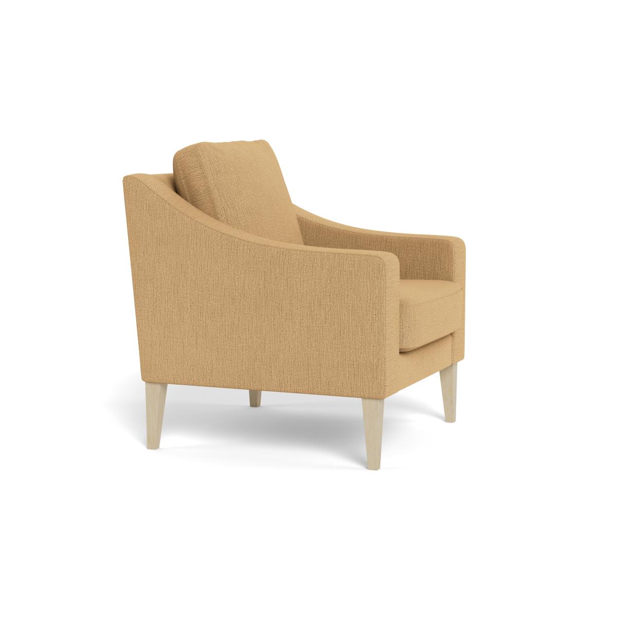 Heal's Richmond Armchair Smart Linen Mix Sand Black Feet – image 3