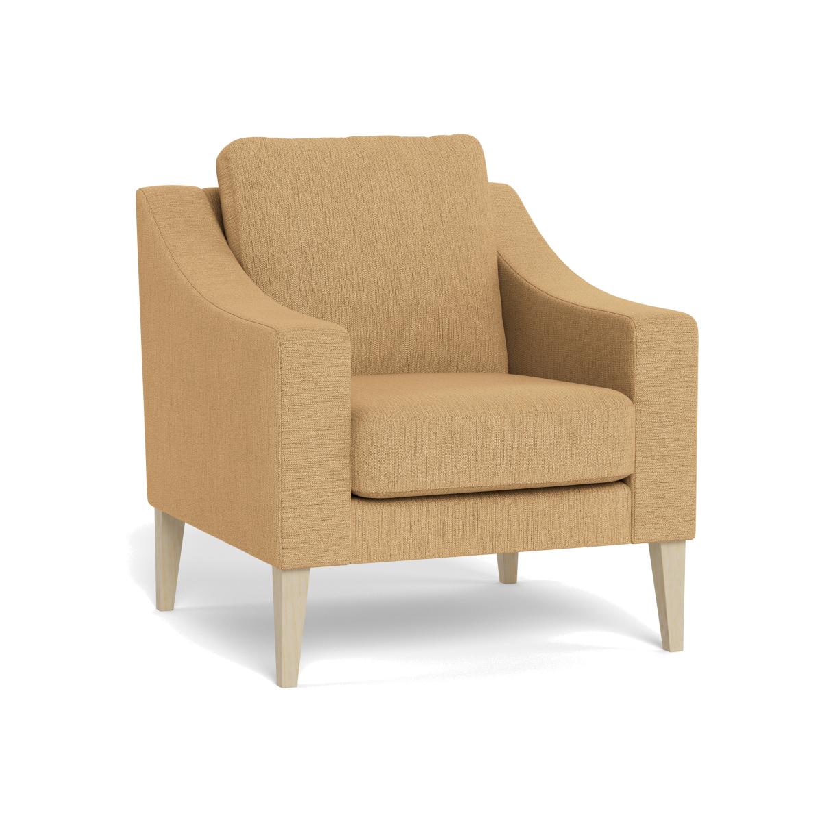 Heal's Richmond Armchair Smart Linen Mix Sand Black Feet – image 1