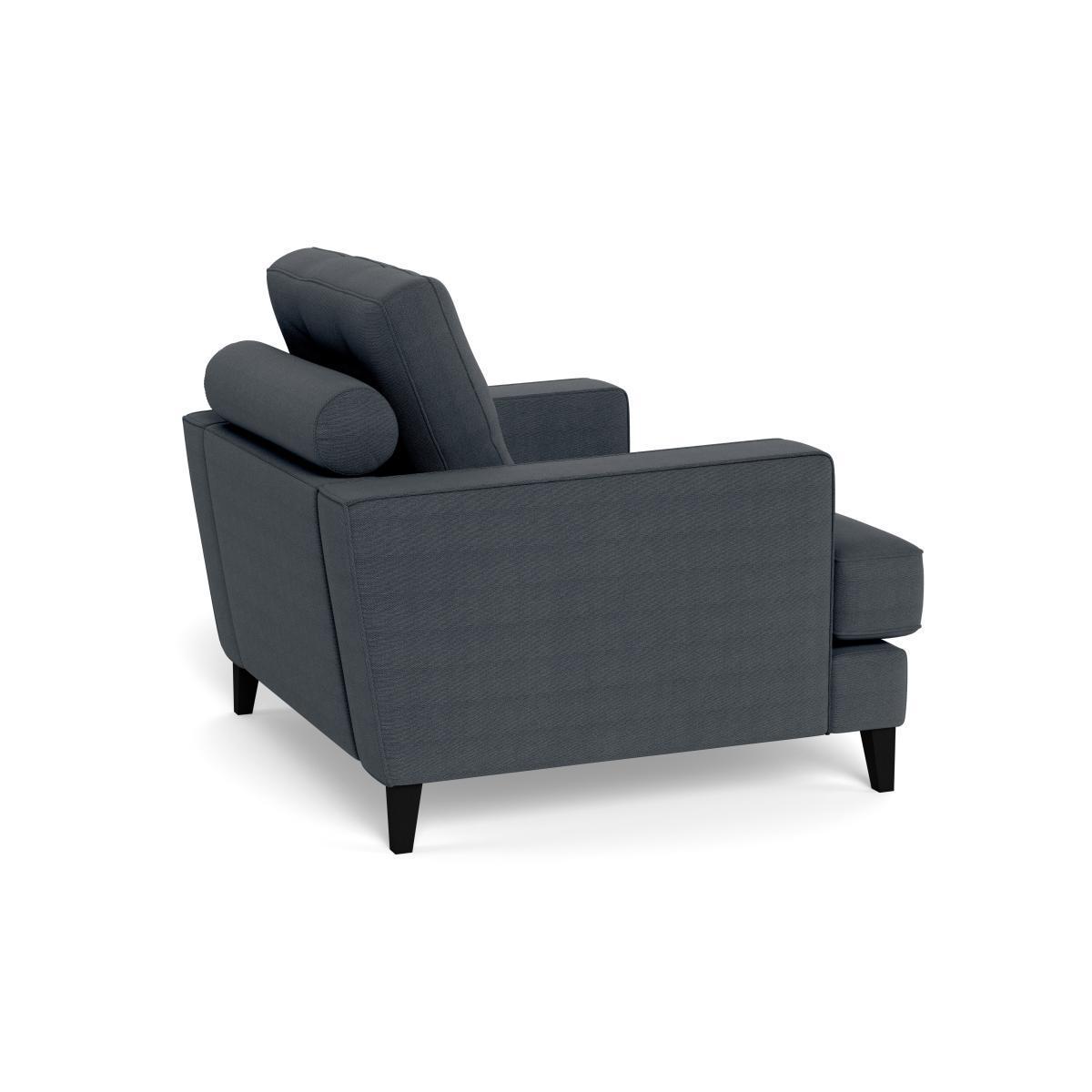 Heal's Mistral Armchair Linen Dark Grey Black Feet - Heal's UK Furniture – image 4