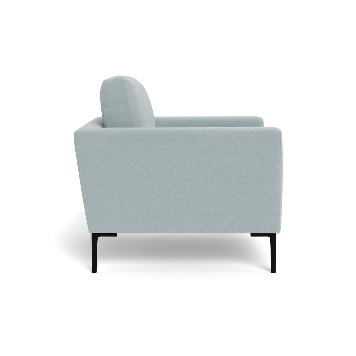 Heal's Eton Armchair Brushed Cotton Mist Black Feet - Heal's UK Furniture – image 3