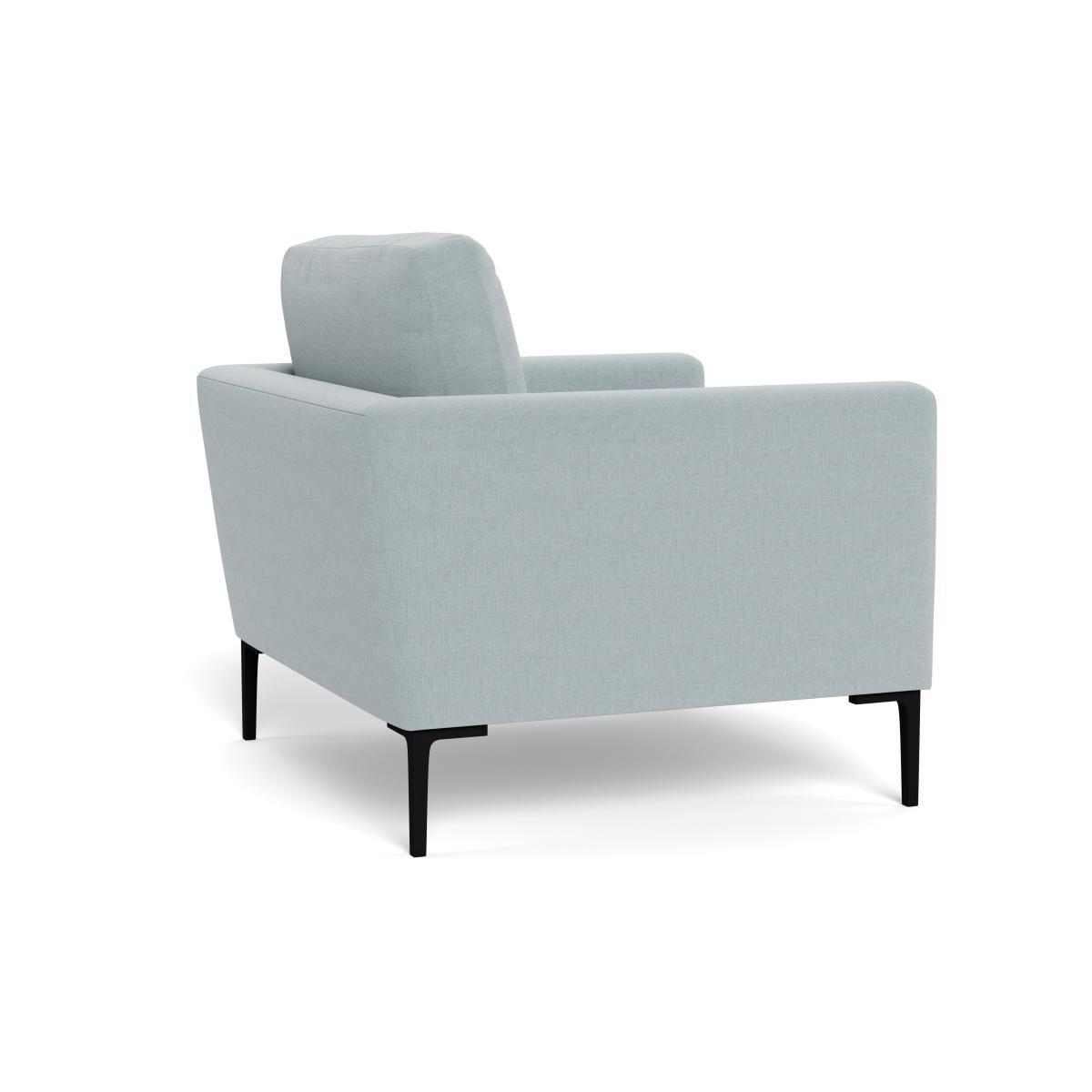 Heal's Eton Armchair Brushed Cotton Mist Black Feet - Heal's UK Furniture – image 4