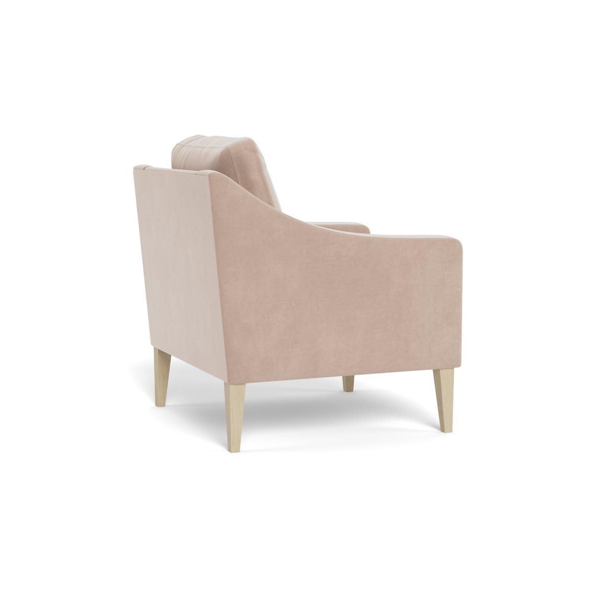 Heal's Richmond Armchair Smart Velvet Pebble Black Feet – image 5
