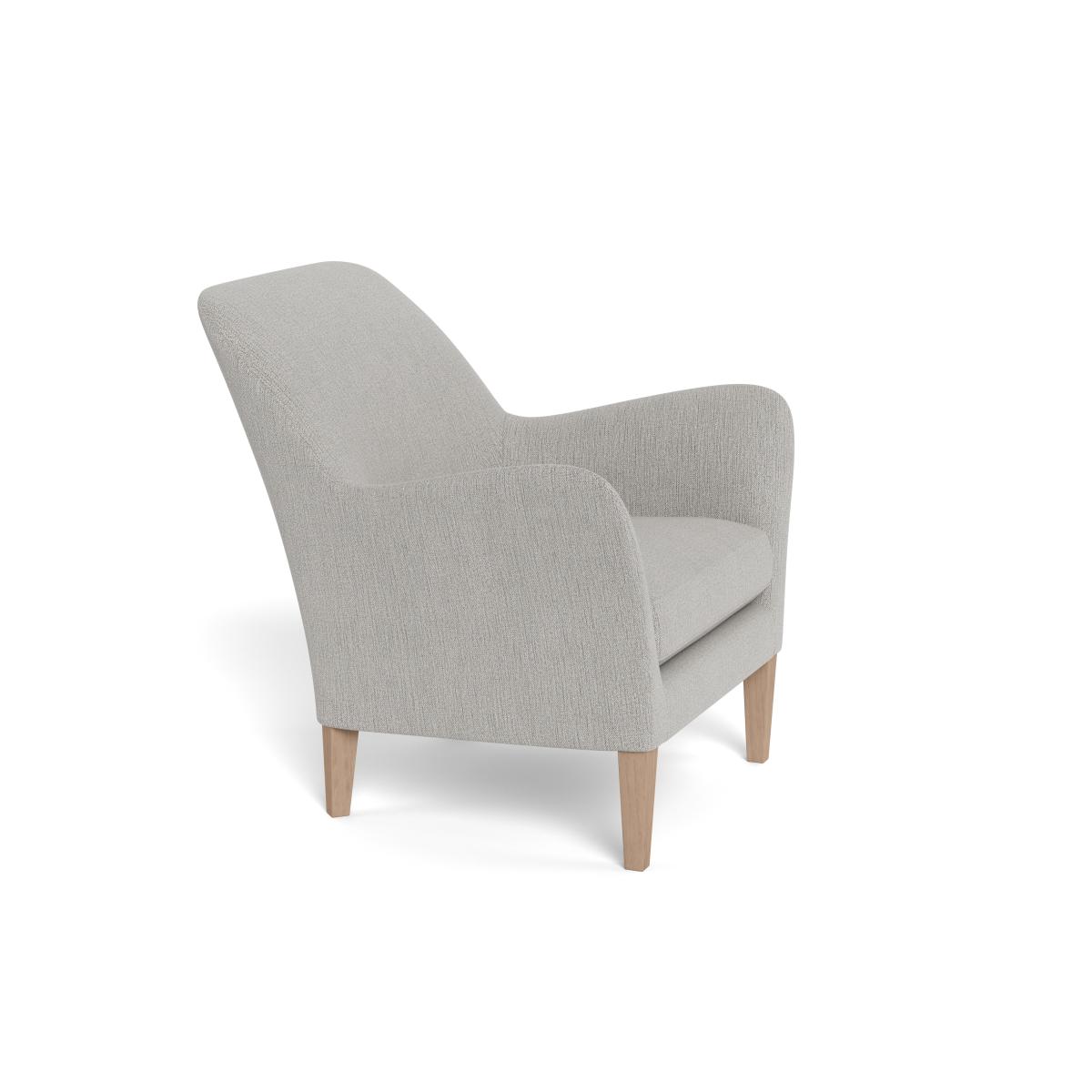 Heal's Wallis Armchair Smart Linen Mix Silver Tinted Ash Feet – image 2