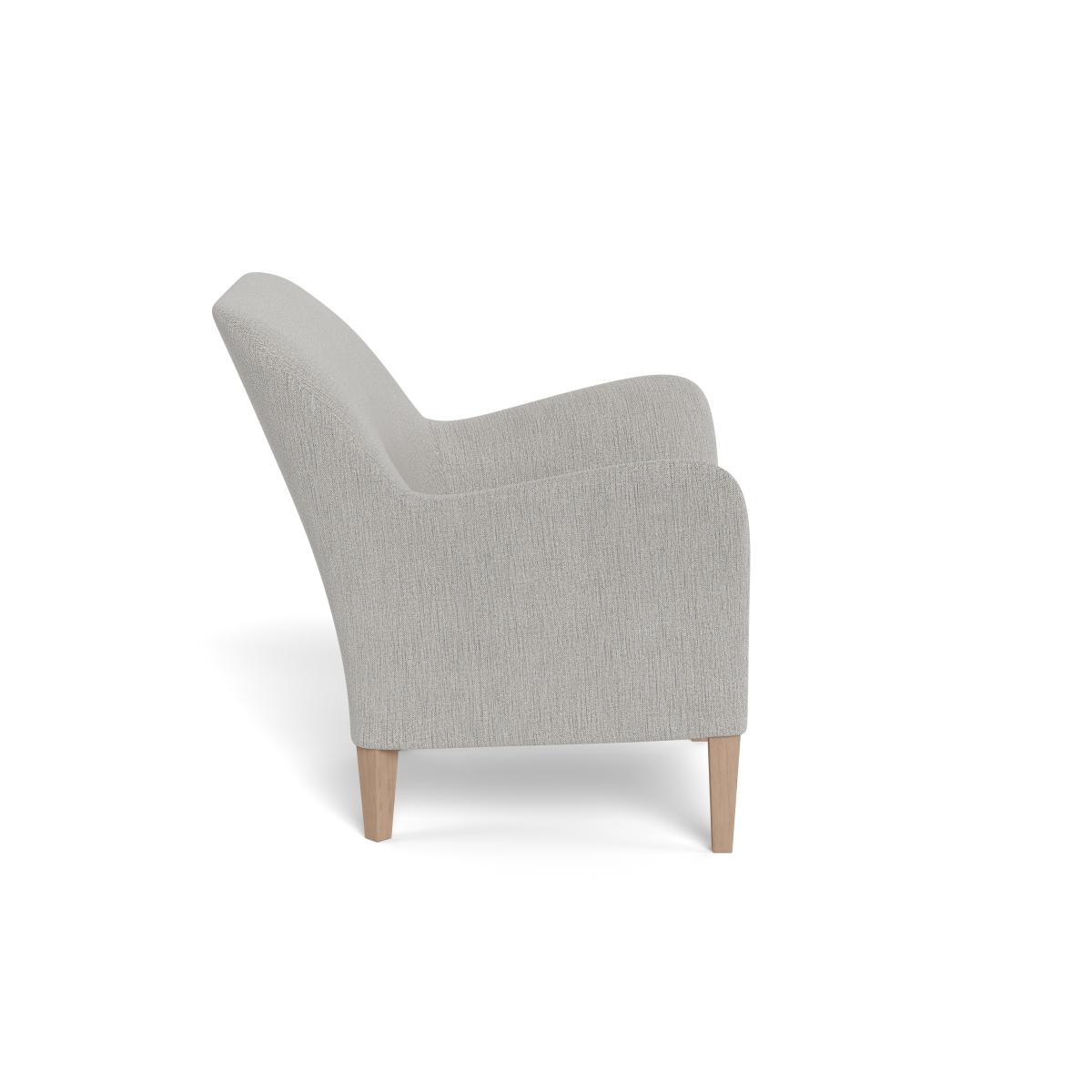 Heal's Wallis Armchair Smart Linen Mix Silver Tinted Ash Feet – image 3