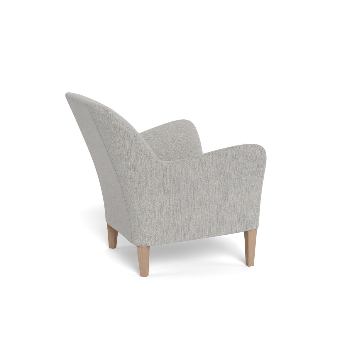 Heal's Wallis Armchair Smart Linen Mix Silver Tinted Ash Feet – image 4