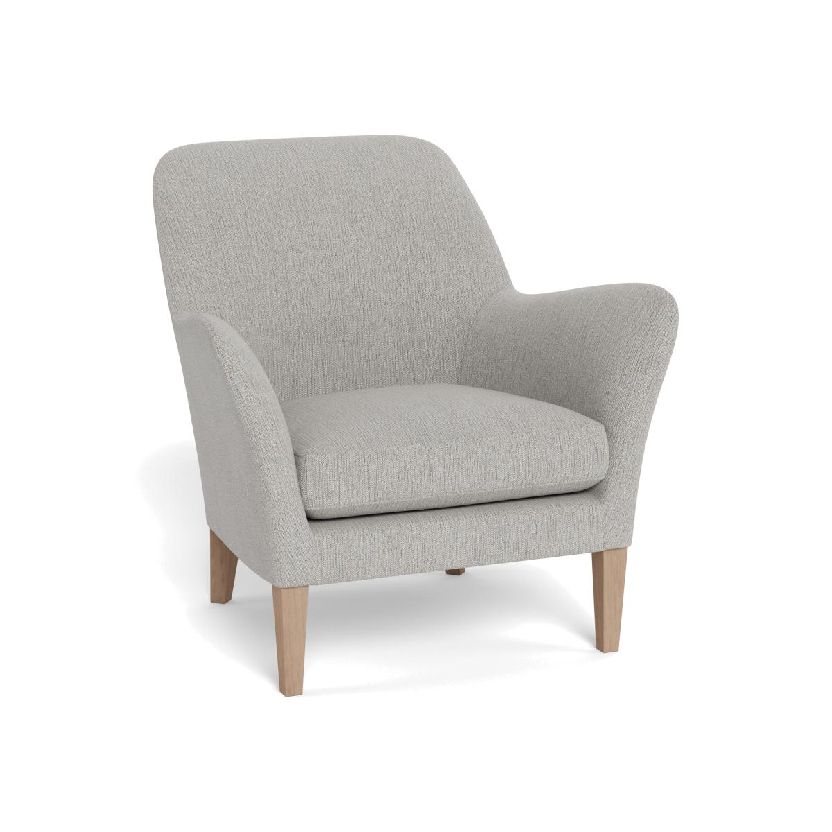 Heal's Wallis Armchair Smart Linen Mix Silver Tinted Ash Feet – image 1
