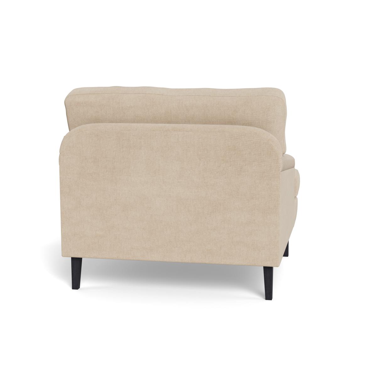 Heal's Stanton Armchair Brushed Cotton Oat Black Feet – image 6