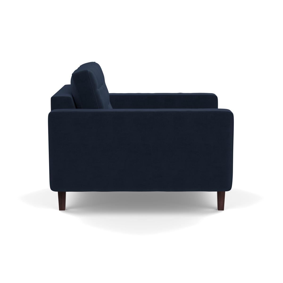 Heal's Hepburn Armchair Grain Leather Storm 006 Wenge Black Feet - Heal's UK Furniture – image 3