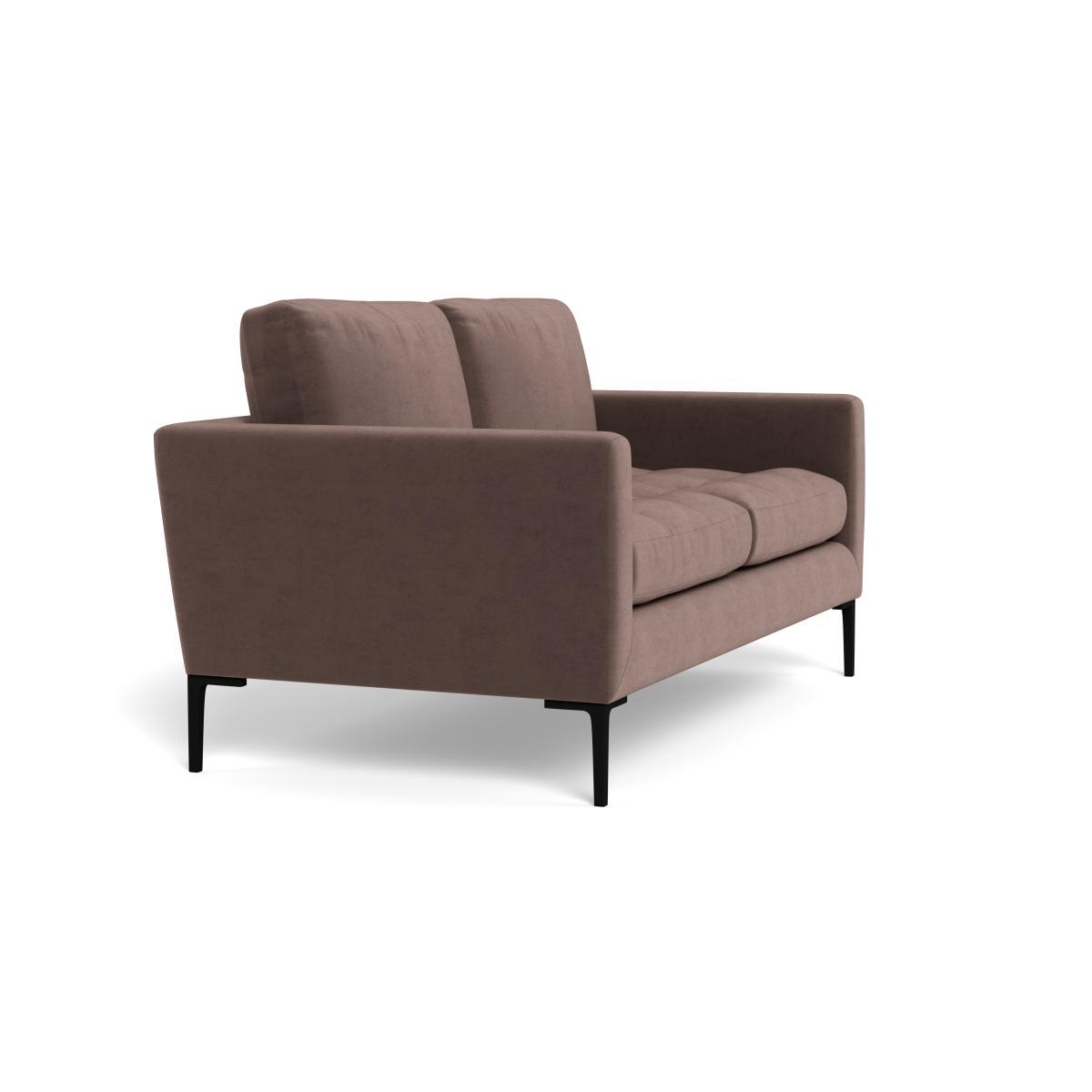 Heal's Eton 2 Seater Sofa Velvet Mink Black Feet - Heal's UK Furniture – image 2
