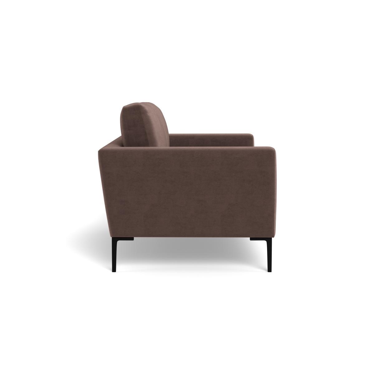 Heal's Eton 2 Seater Sofa Velvet Mink Black Feet - Heal's UK Furniture – image 3