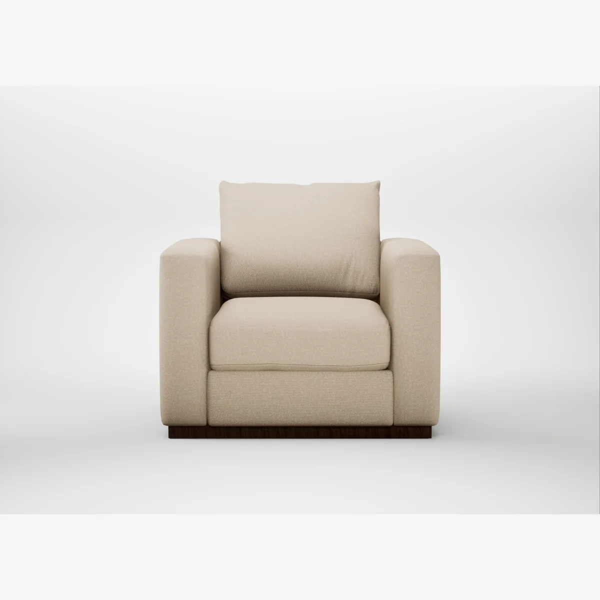 Heal's Trento Armchair Brushed Cotton Oat – image 1