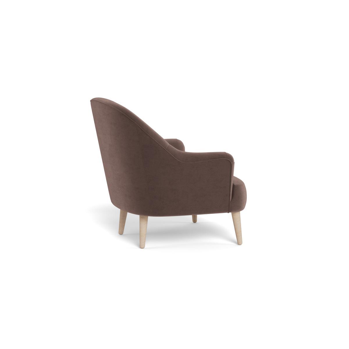 Heal's Elgin Chair Velvet Mink Black Feet - Heal's UK Furniture – image 4