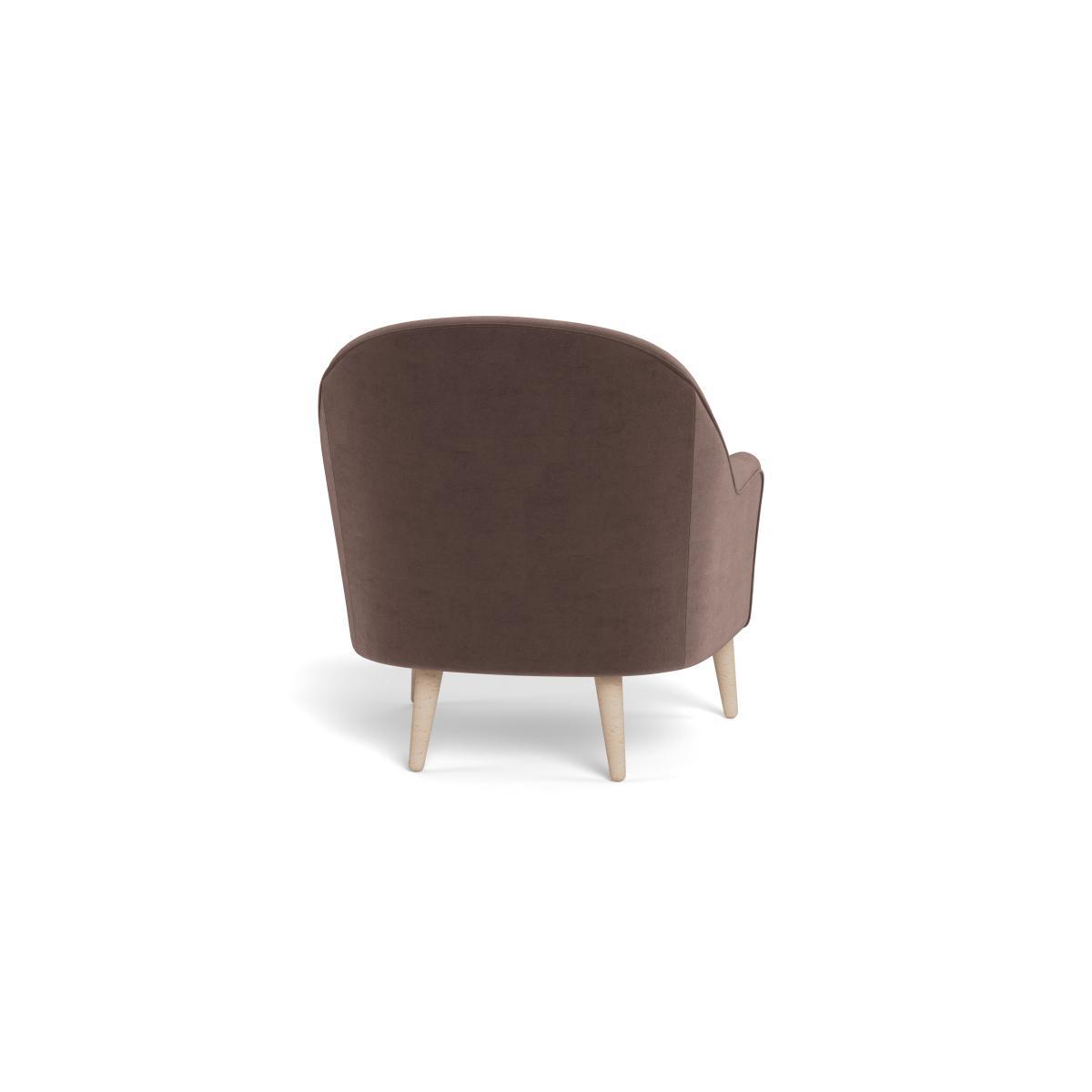 Heal's Elgin Chair Velvet Mink Black Feet - Heal's UK Furniture – image 5