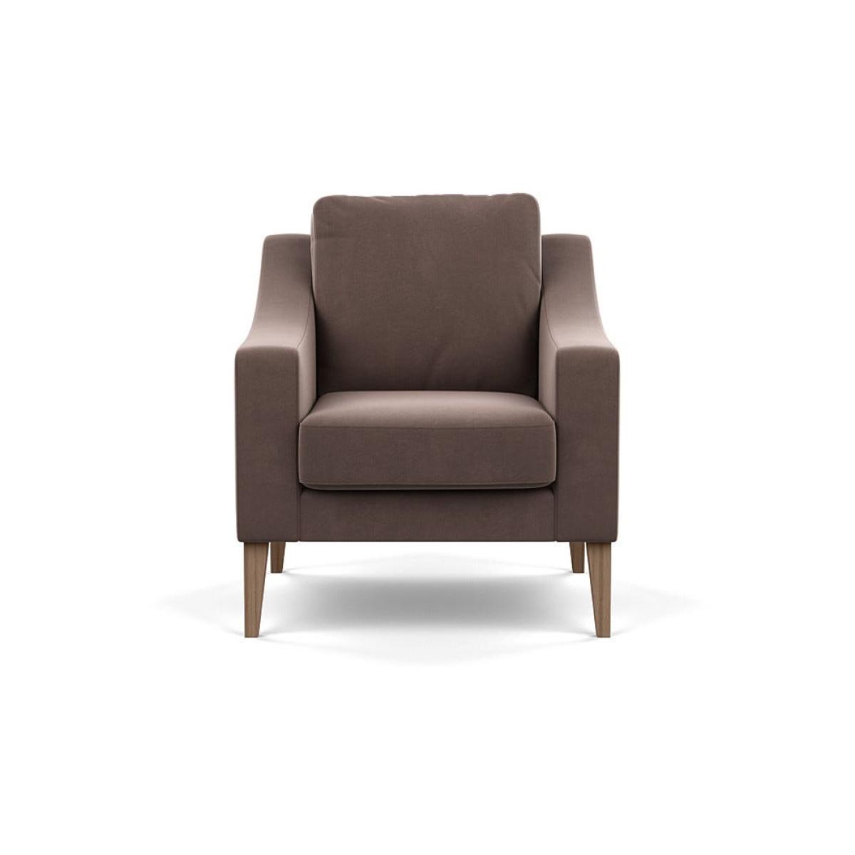Heal's Richmond Armchair Smart Velvet Mouse Tinted Ash Feet – image 2