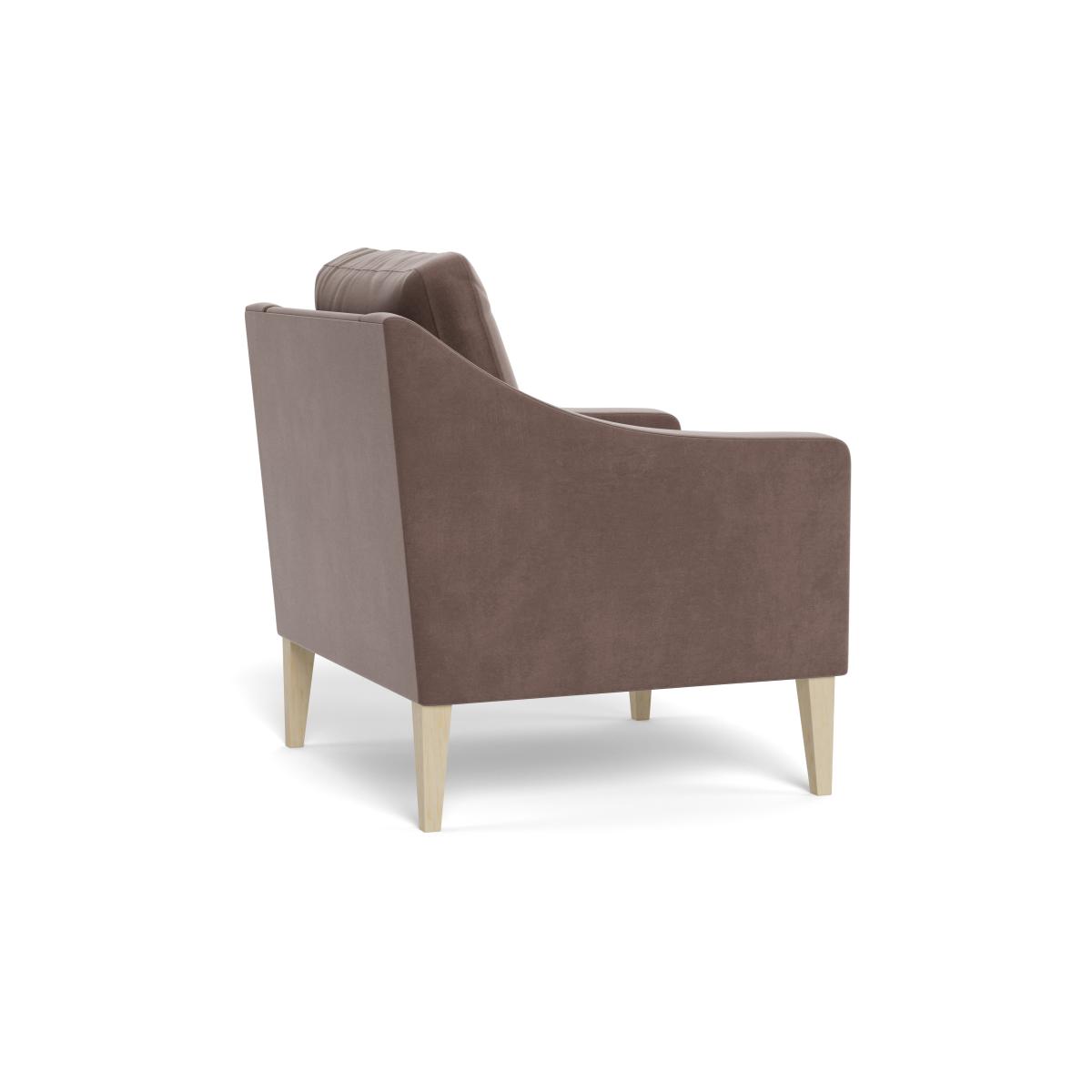 Heal's Richmond Armchair Smart Velvet Mouse Tinted Ash Feet – image 5