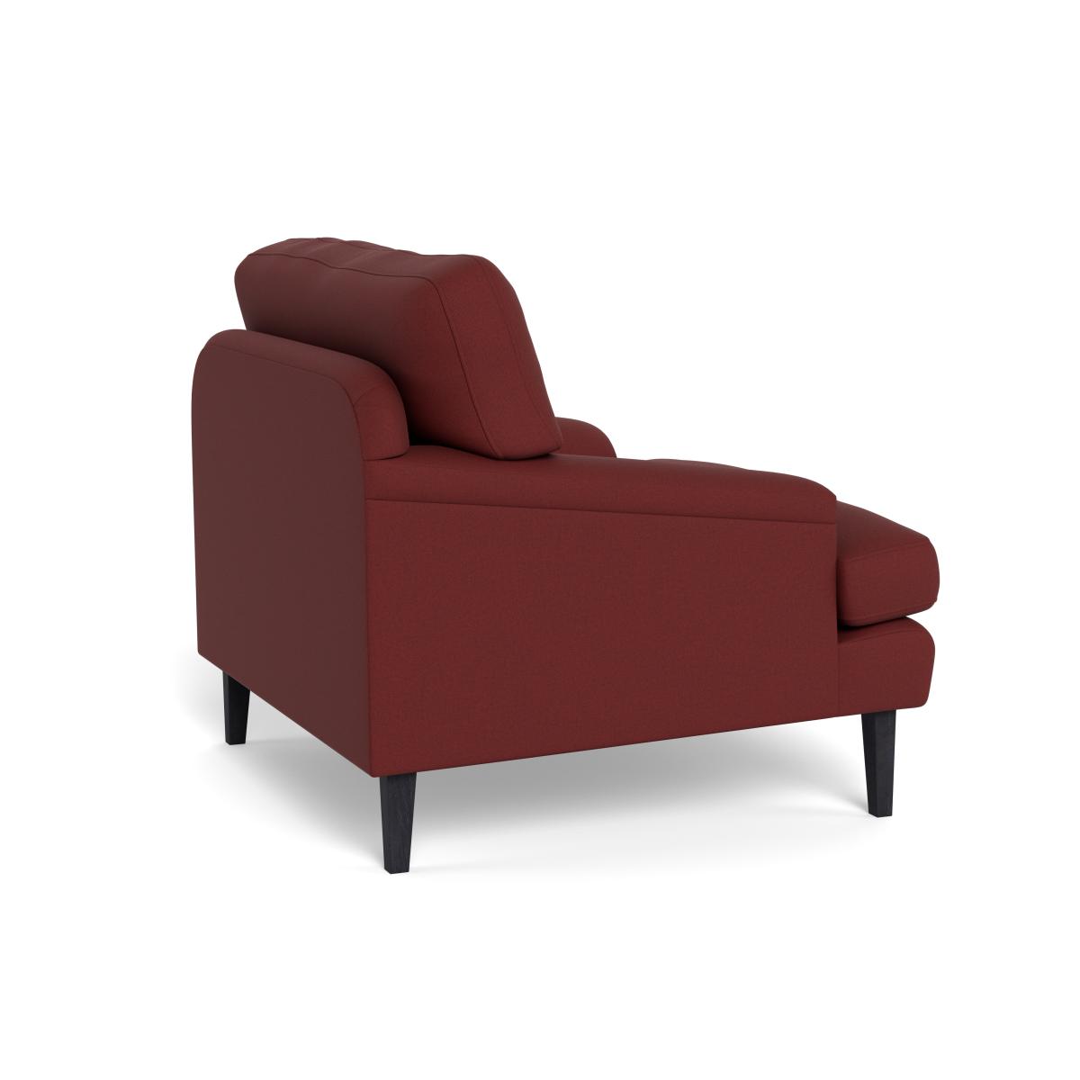 Heal's Stanton Armchair Capelo Linen-Cotton Etruscan Red Walnut Stained Feet – image 5