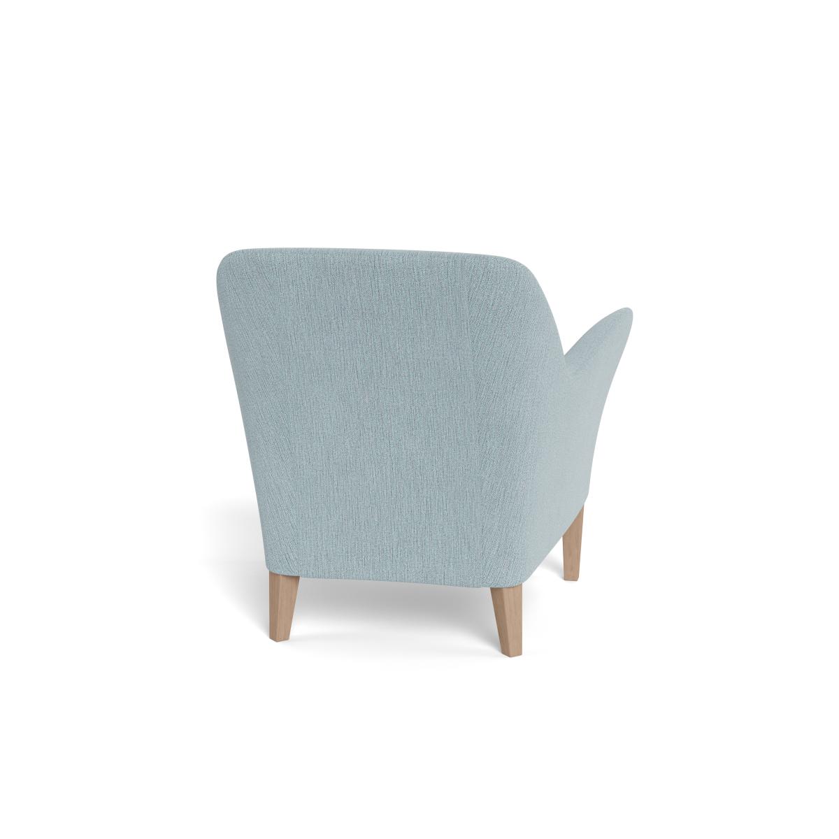 Heal's Wallis Armchair Smart Linen Mix Duck Egg Black Feet – image 5