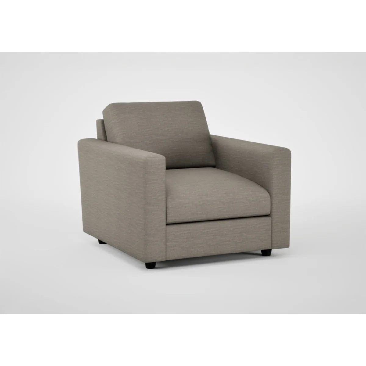 Heal's Nimbus II Armchair Wool Velvet Camel Black Feet – image 4