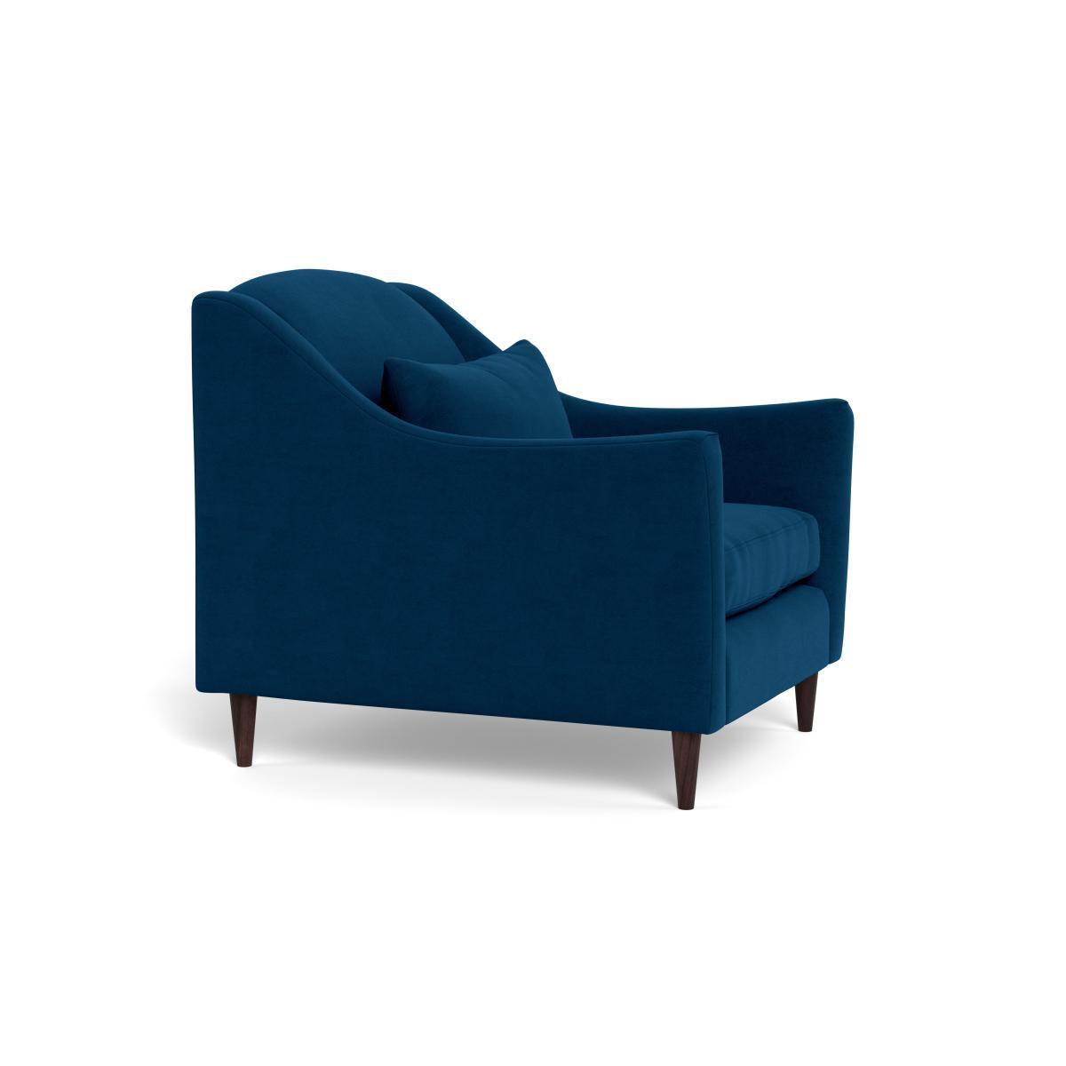 Heal's Somerset Armchair Smart Velvet Blue - Heal's UK Furniture – image 2