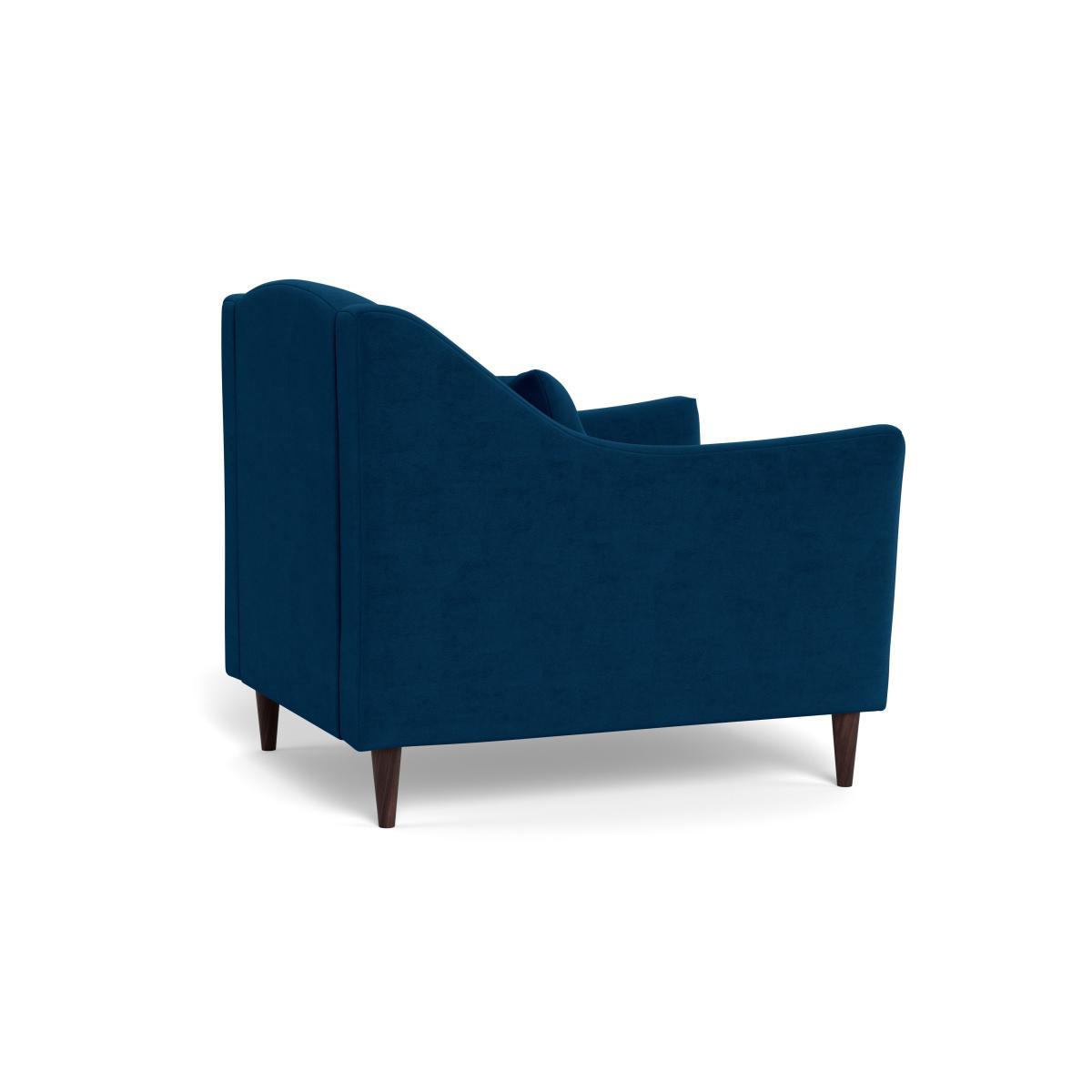 Heal's Somerset Armchair Smart Velvet Blue - Heal's UK Furniture – image 4