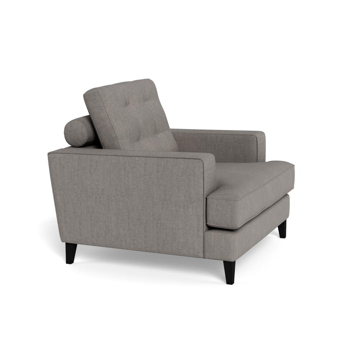 Heal's Mistral Armchair Broad Weave Pebble Black Feet - Heal's UK Furniture – image 2