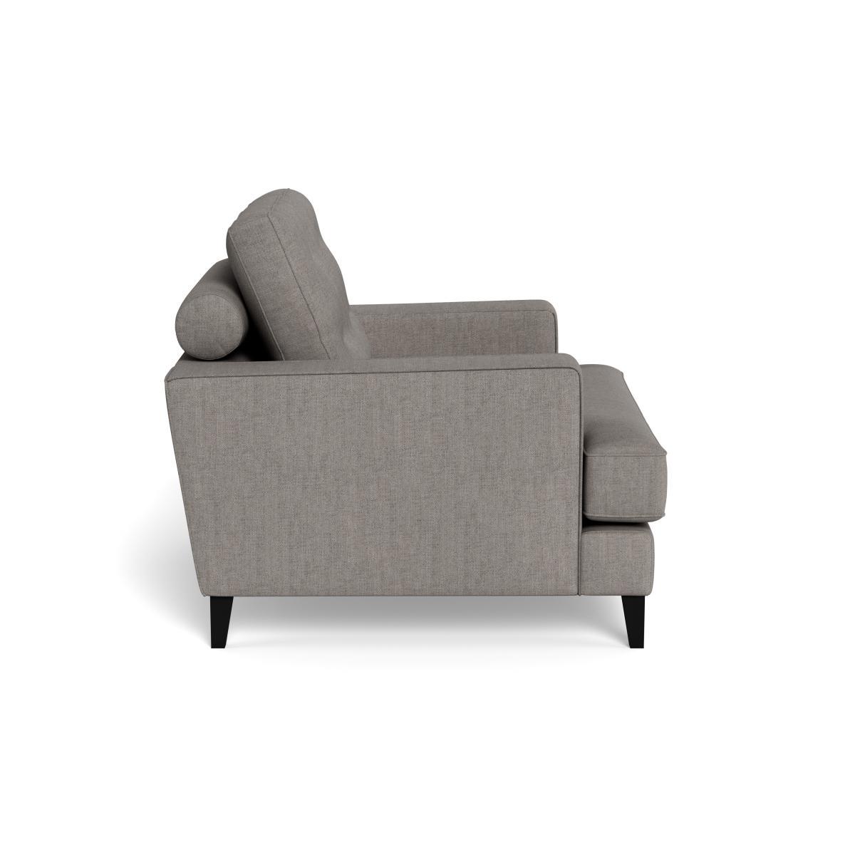 Heal's Mistral Armchair Broad Weave Pebble Black Feet - Heal's UK Furniture – image 3