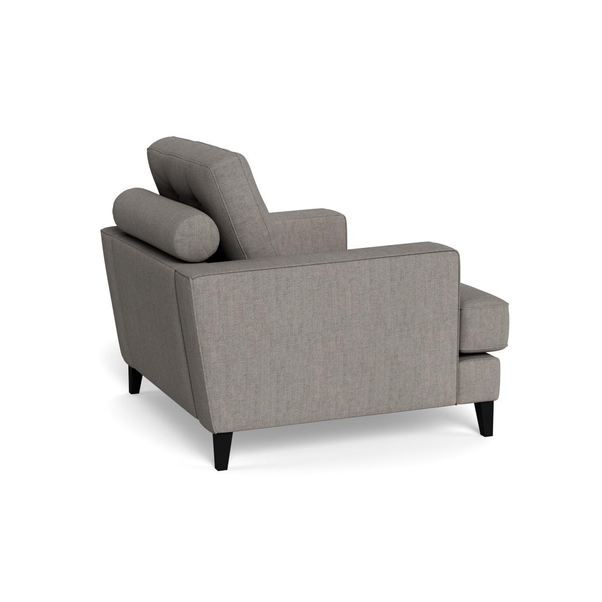 Heal's Mistral Armchair Broad Weave Pebble Black Feet - Heal's UK Furniture – image 4