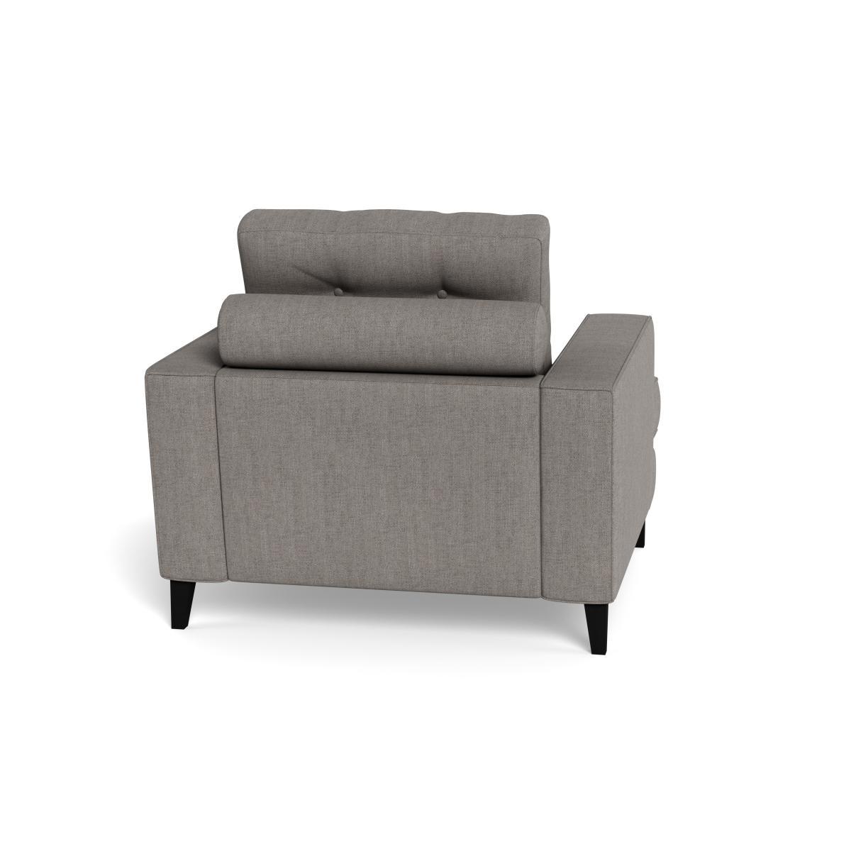 Heal's Mistral Armchair Broad Weave Pebble Black Feet - Heal's UK Furniture – image 5