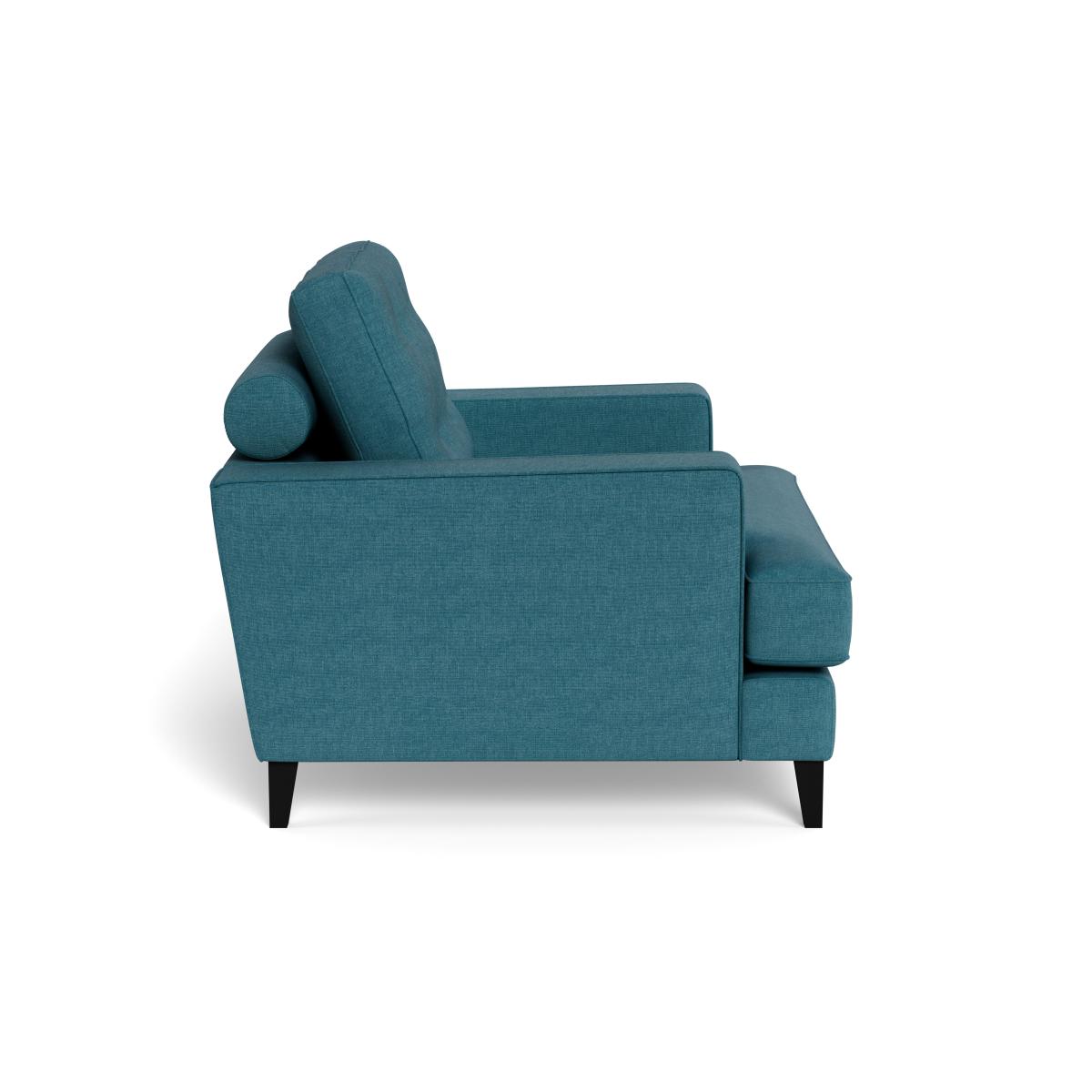 Heal's Mistral Armchair Brushed Cotton Cadet Black Feet – image 4