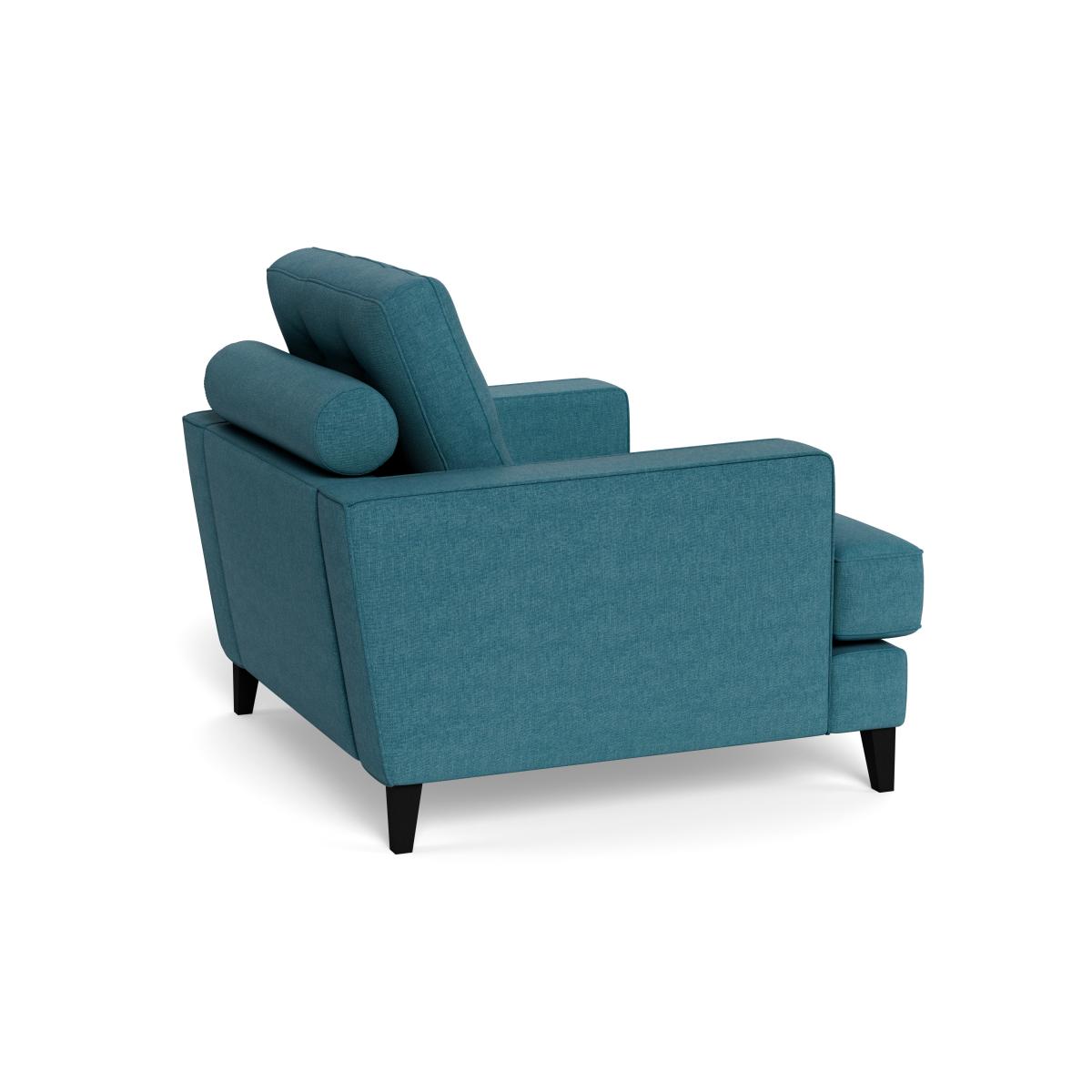 Heal's Mistral Armchair Brushed Cotton Cadet Black Feet – image 5