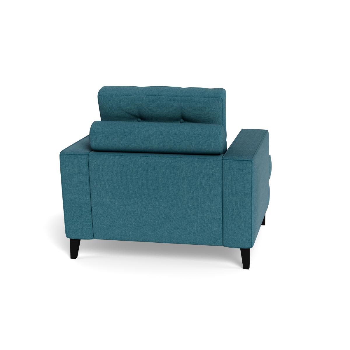 Heal's Mistral Armchair Brushed Cotton Cadet Black Feet – image 6