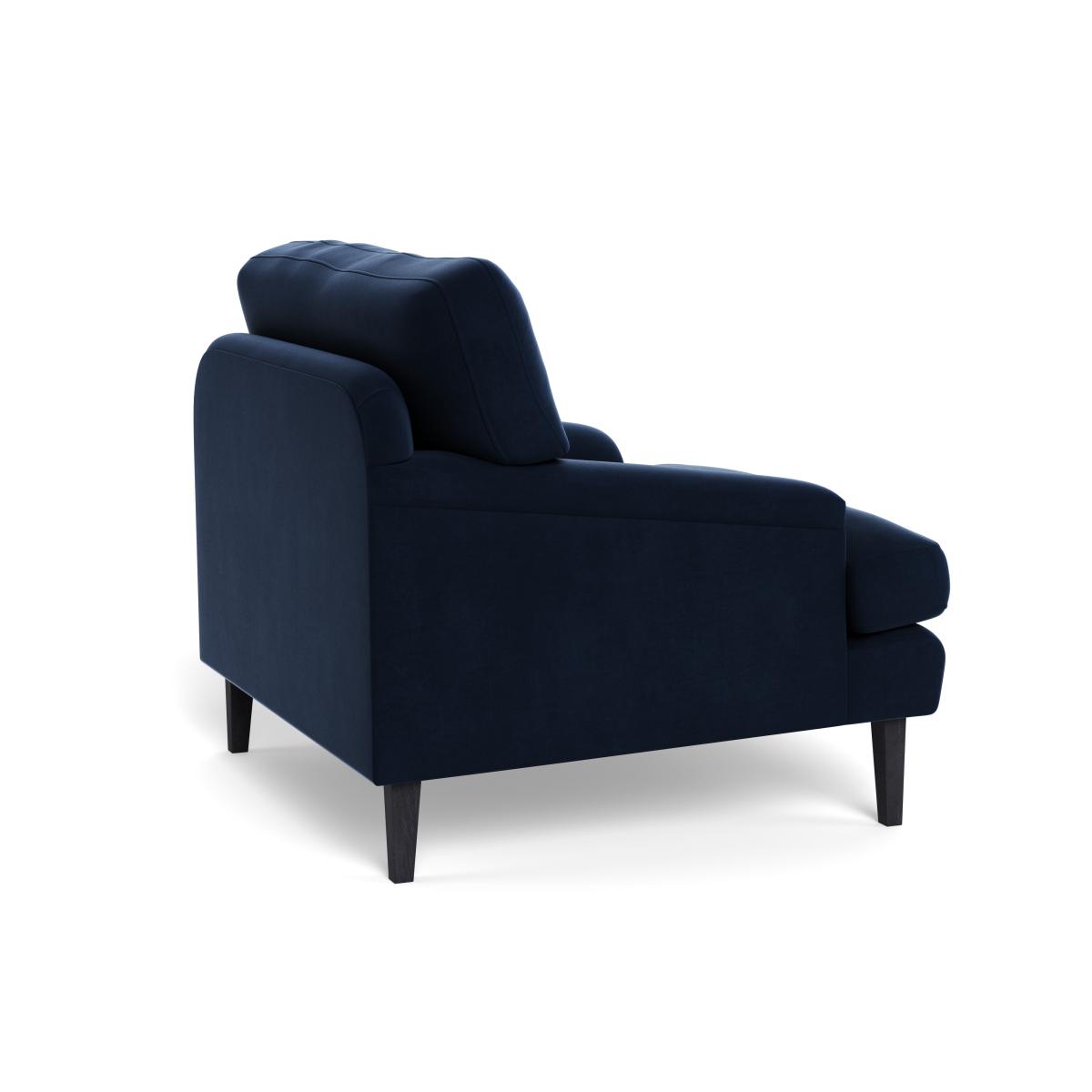 Heal's Stanton Armchair Smart Velvet Dusk Black Feet – image 5