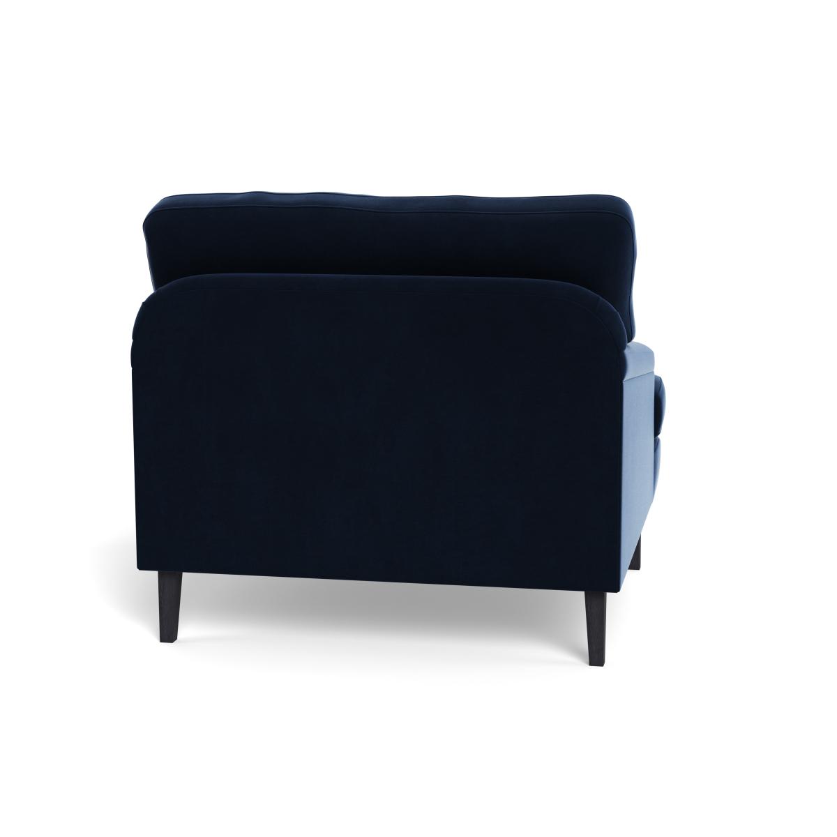 Heal's Stanton Armchair Smart Velvet Dusk Black Feet – image 6