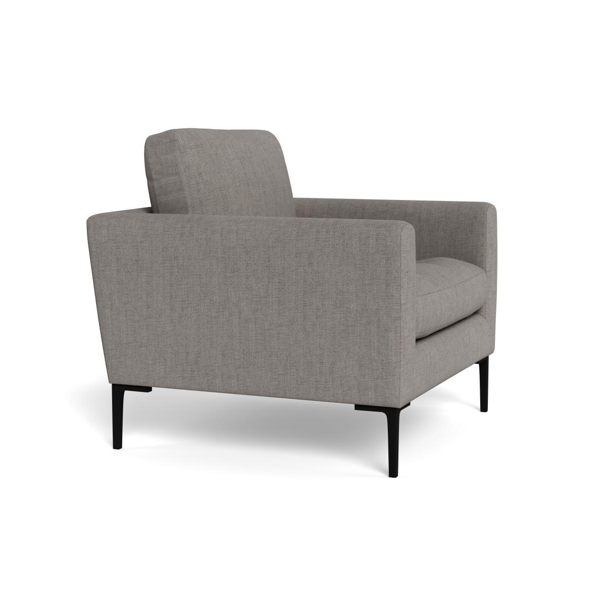 Heal's Eton Armchair Broad Weave Pebble Black Feet - Heal's UK Furniture – image 2