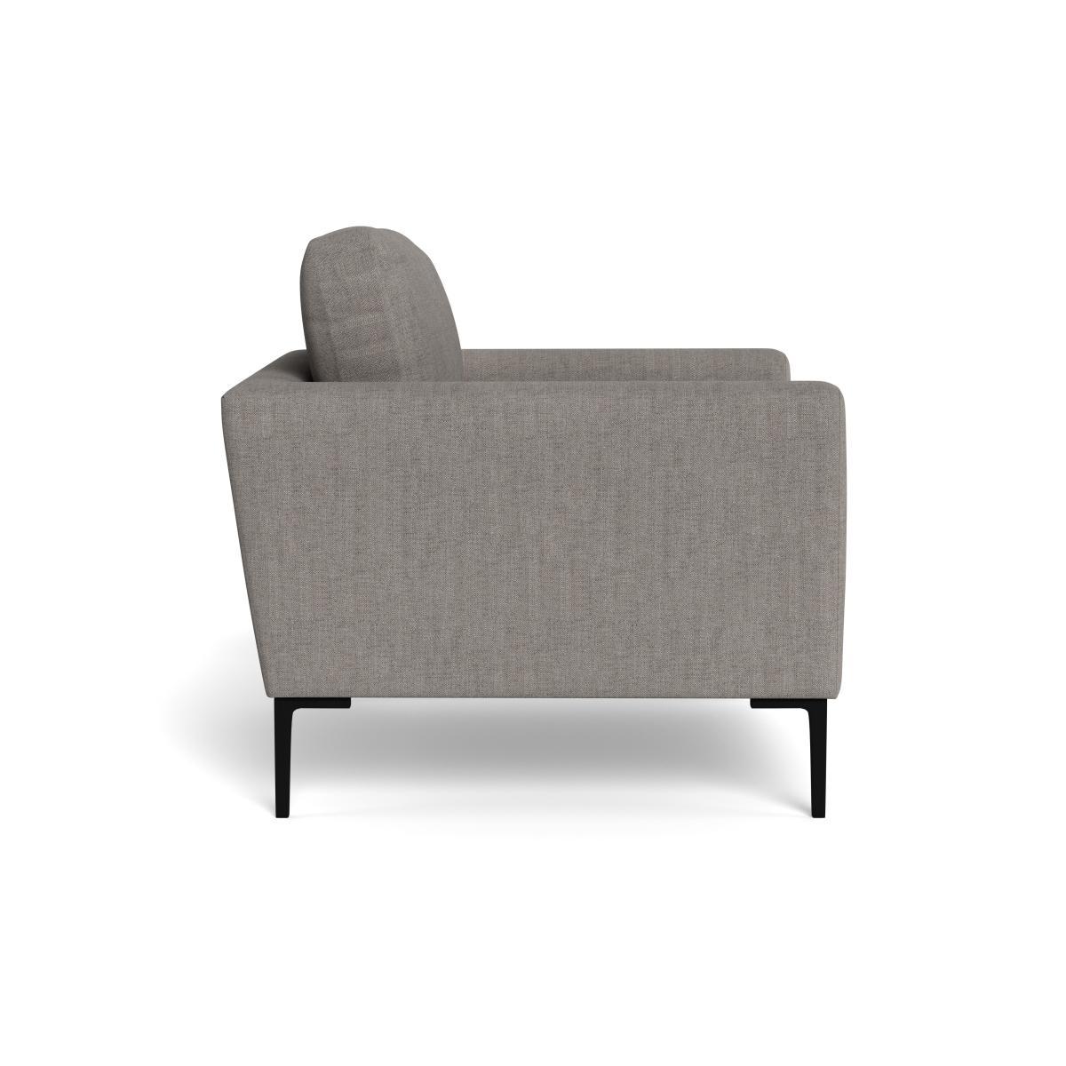 Heal's Eton Armchair Broad Weave Pebble Black Feet - Heal's UK Furniture – image 3